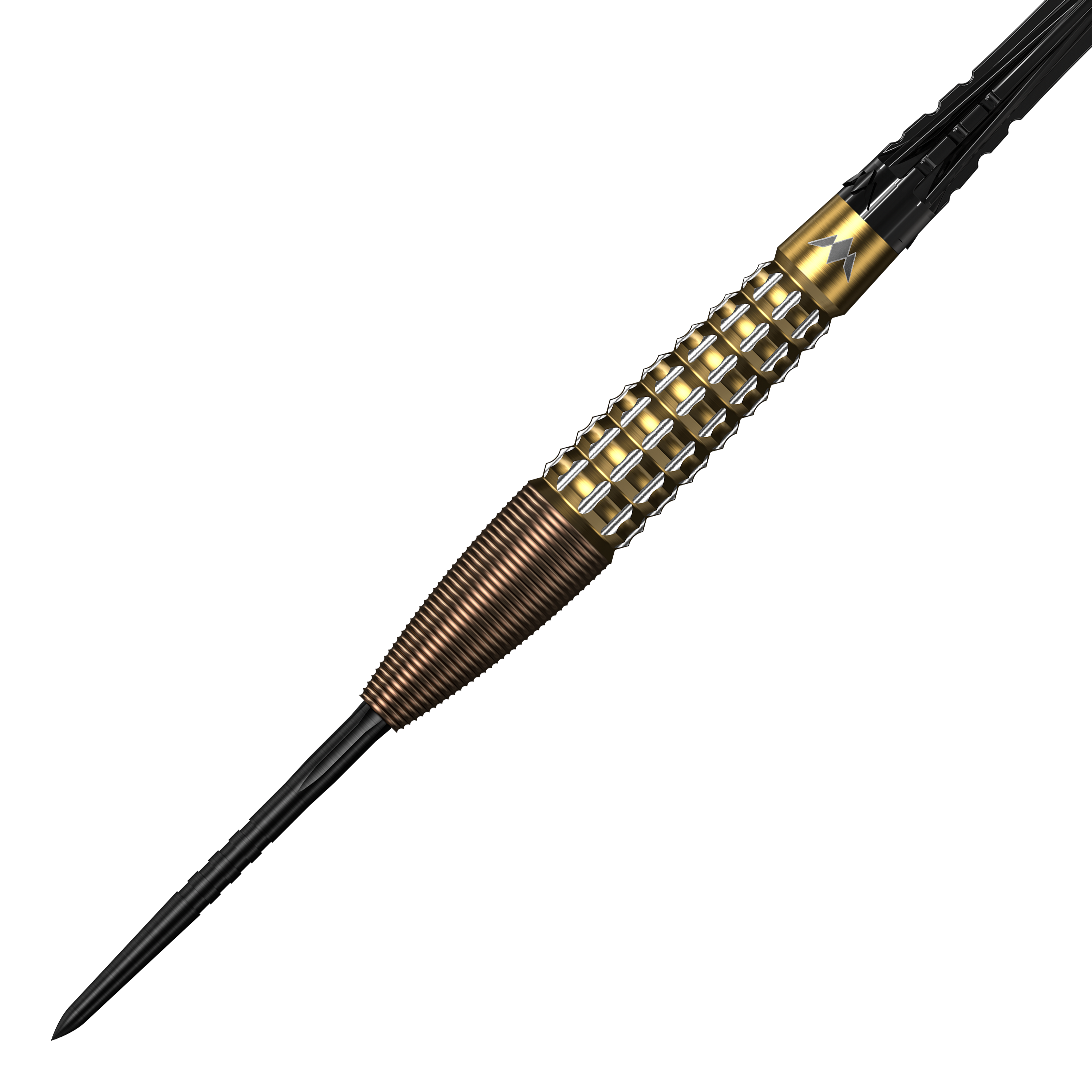 Fléchettes en acier Mission Rhodon - 23 g Das Bild präsentiert die Mission Rhodon Steeldarts - 23g. Diese Steeldarts bieten ein ansprechendes Design und gute Spieleigenschaften.