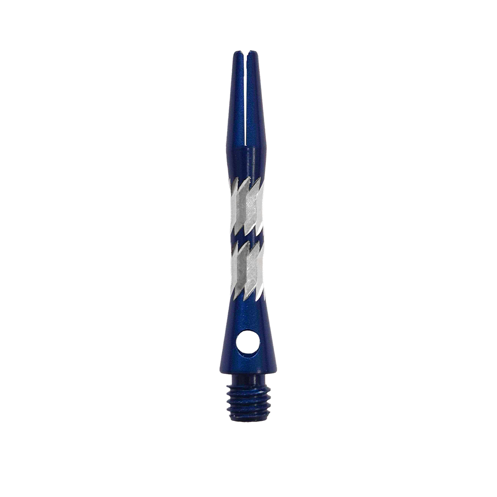 Tiges en aluminium Bulls NL Minor - Bleues - 33 mm Abgebildet sind Bulls NL Minor Aluminium Shafts in Blau, 33 mm lang. Die Schäfte sind für Dartpfeile geeignet.