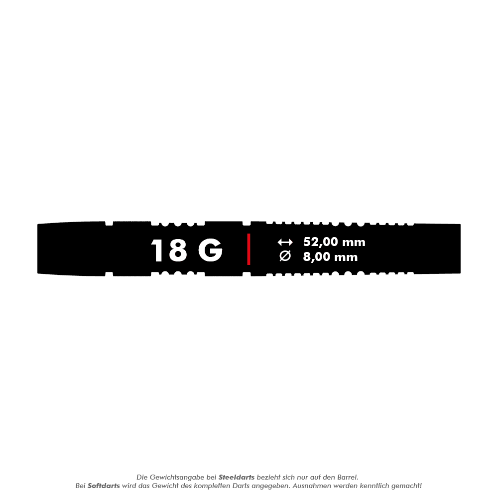 Target Raymond Van Barneveld Fléchettes Souples Noires - 18g