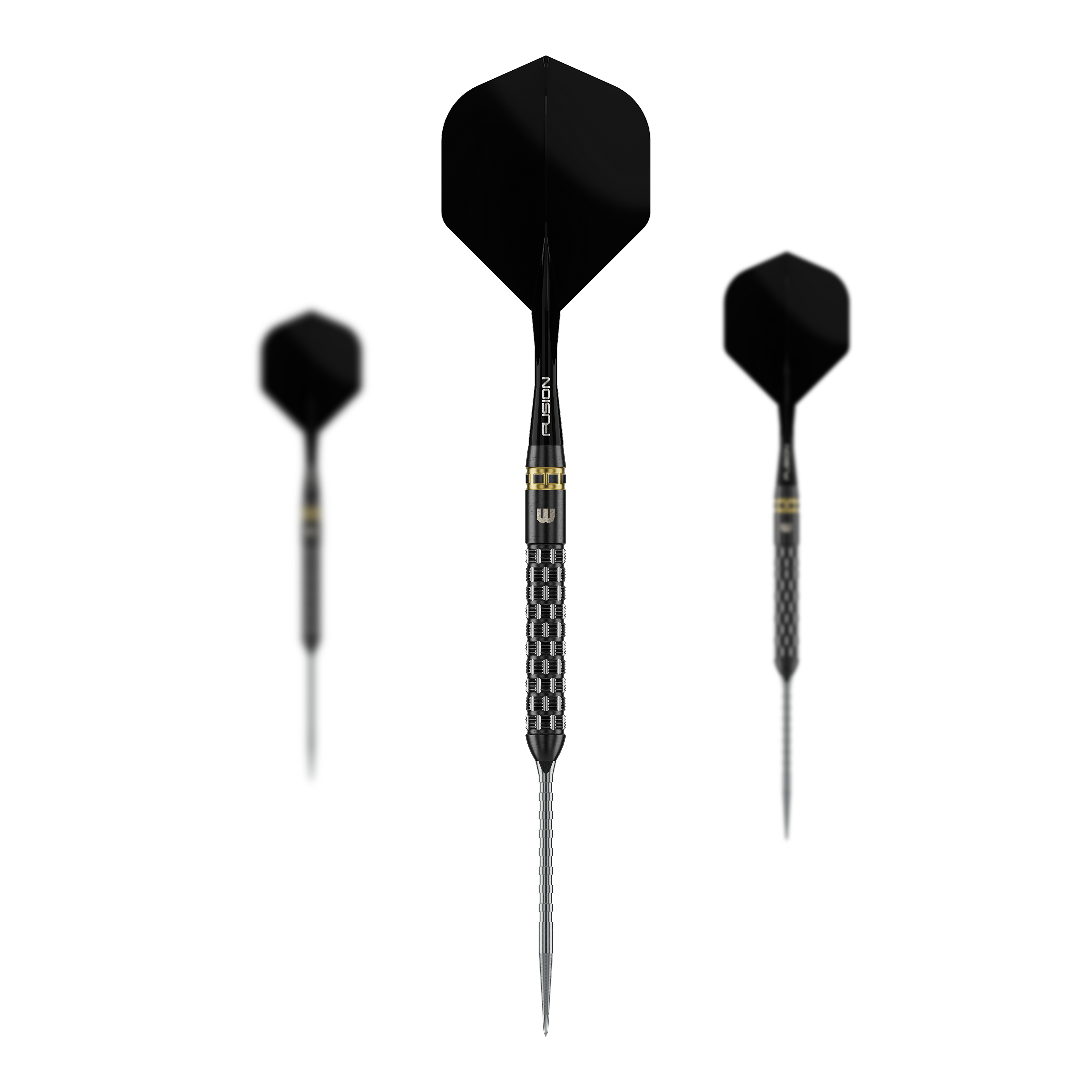 Winmau Gian Van Veen TS-PRO Switch Point Steeldarts Zu sehen ist ein Set Winmau Gian Van Veen TS-PRO Switch Point Steeldarts. Die Darts liegen als kompletter Satz nebeneinander.