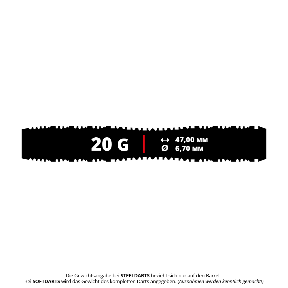 Fléchettes souples Shot AI Scorpula - 20 g Auf dem Bild sind die Shot AI Scorpula Softdarts mit 20g zu erkennen. Die Darts überzeugen durch ihre innovative Gestaltung und hohe Qualität.