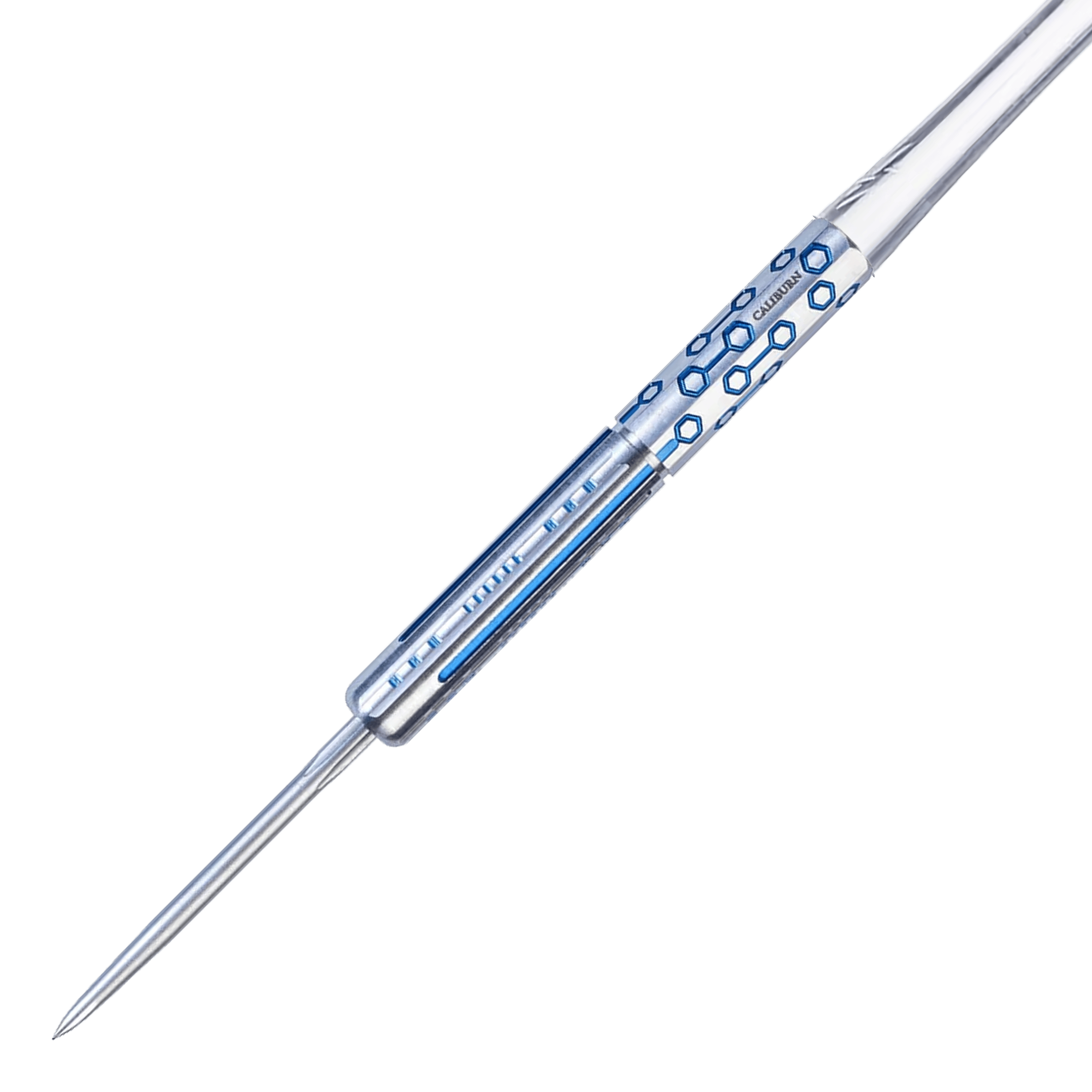 Fléchettes en acier Caliburn Starships Series Demeter - 23 g Das Bild zeigt die Caliburn Starships Series Demeter Steeldarts mit einem Gewicht von 23g. Die Steeldarts sind detailliert dargestellt.
