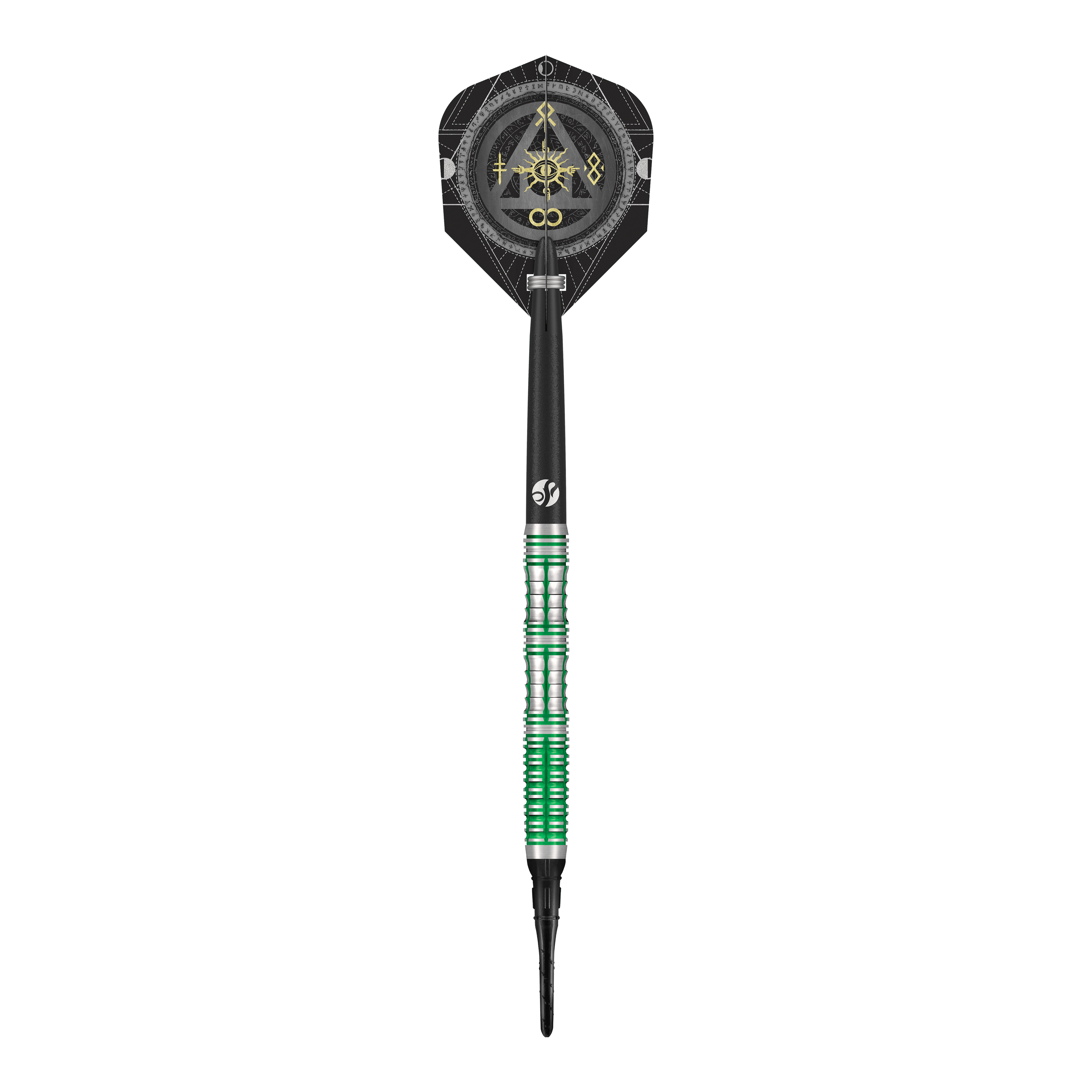 Hier sieht man die Vorderansicht der Shot Alchemy Mythril Softdarts - 20g. Das Produkt ist detailliert abgebildet.