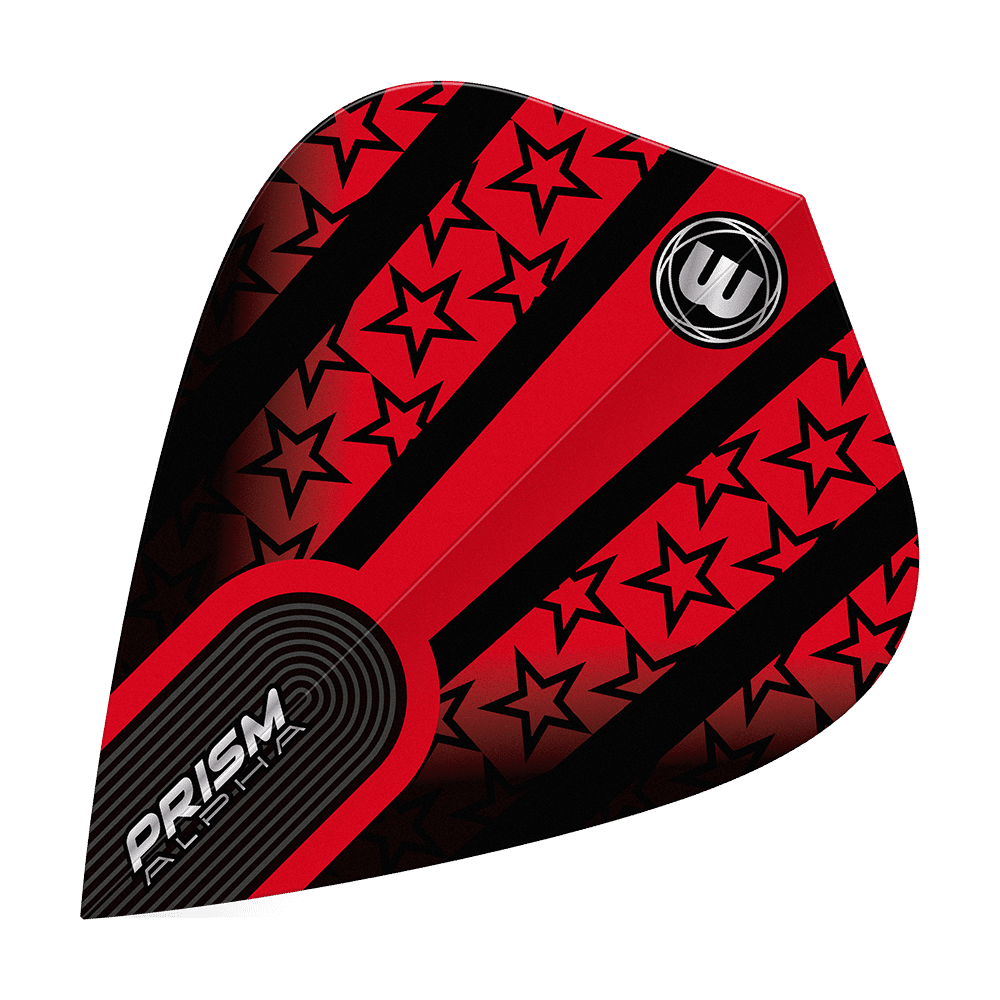 Vols de cerf-volant Winmau Alpha Red Black Stars