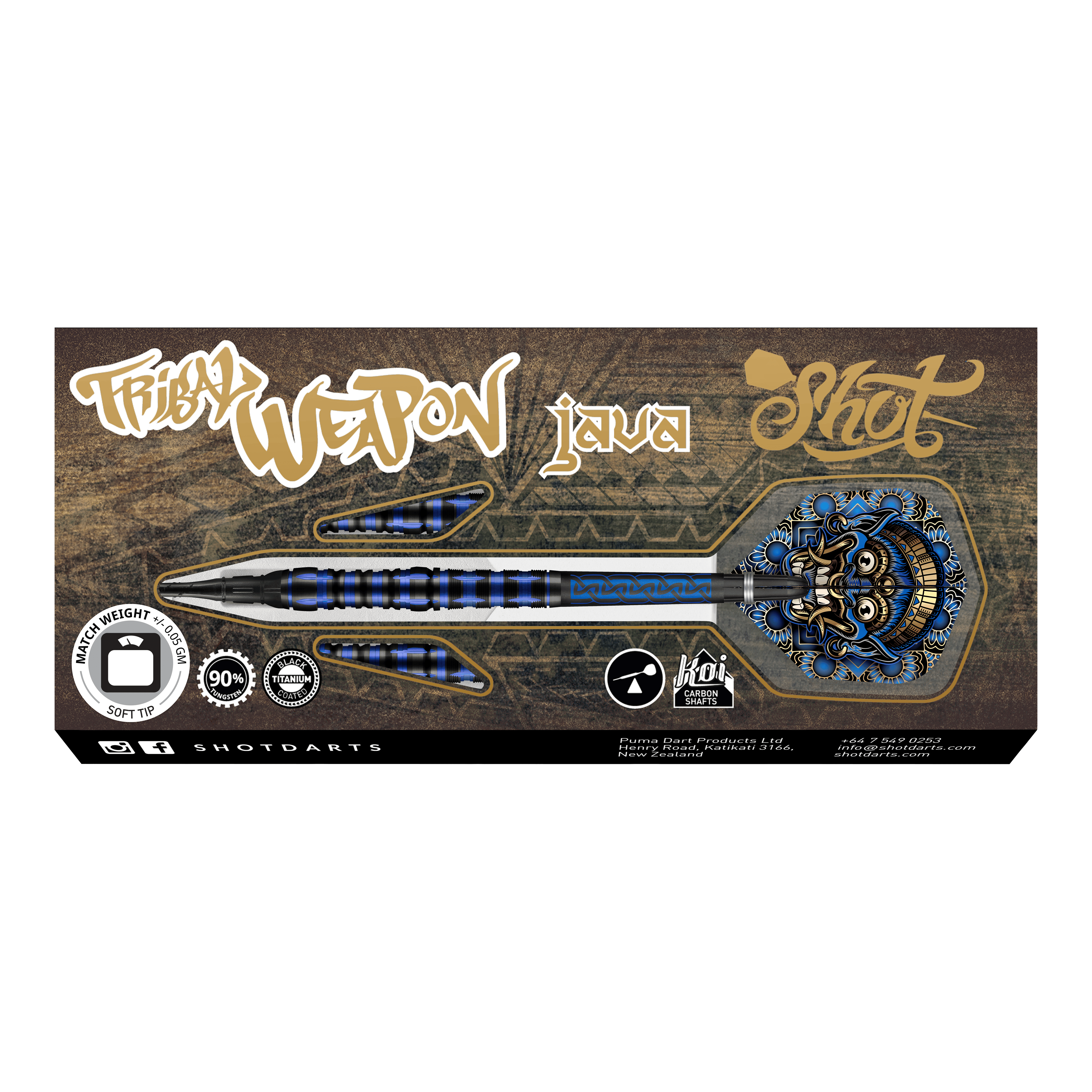 Shot d&#39;arme tribale Java Softdarts