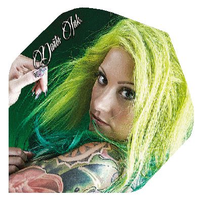 Darts Ink Tattoo Flights - Green Haired Girl