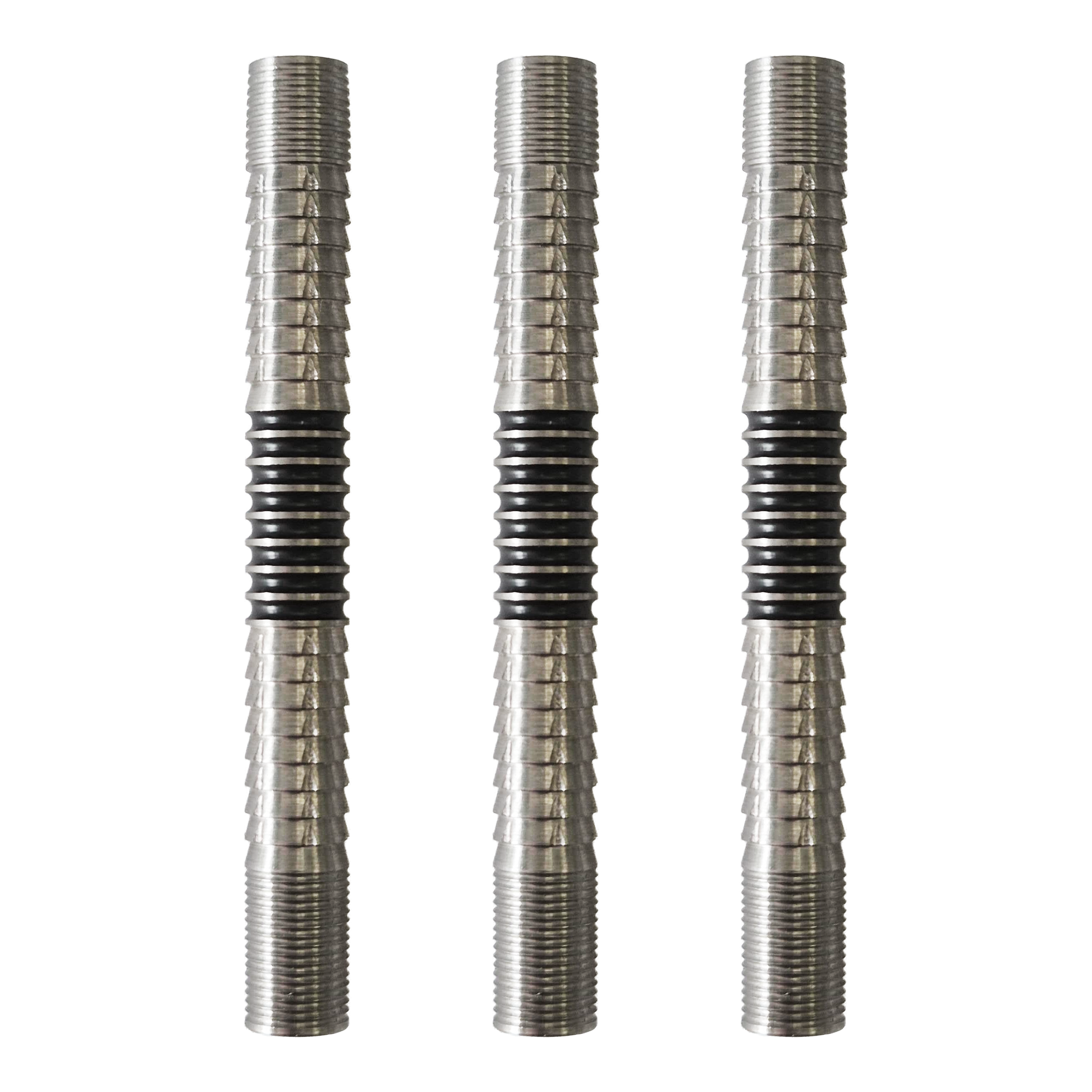 Fléchettes souples McDart Ringed Shark 2 Das Bild zeigt die McDart Ringed Shark 2 Softdart Barrels. Die Dart-Barrels besitzen ein geriffeltes Shark- und Ring-Design.