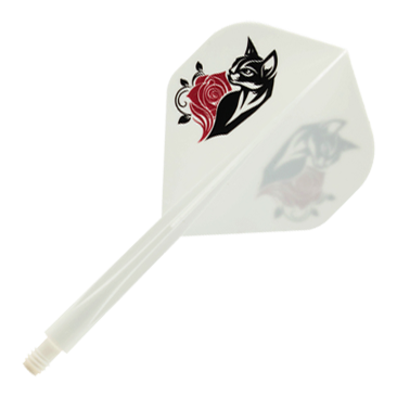 Système d'arbre de vol standard Condor AX Black Cat blanc Abgebildet ist das Condor AXE Black Cat White Standard Flight-Shaft-System. Das Produkt bietet eine Kombination aus Flight und Shaft für mehr Stabilität beim Dartspiel.