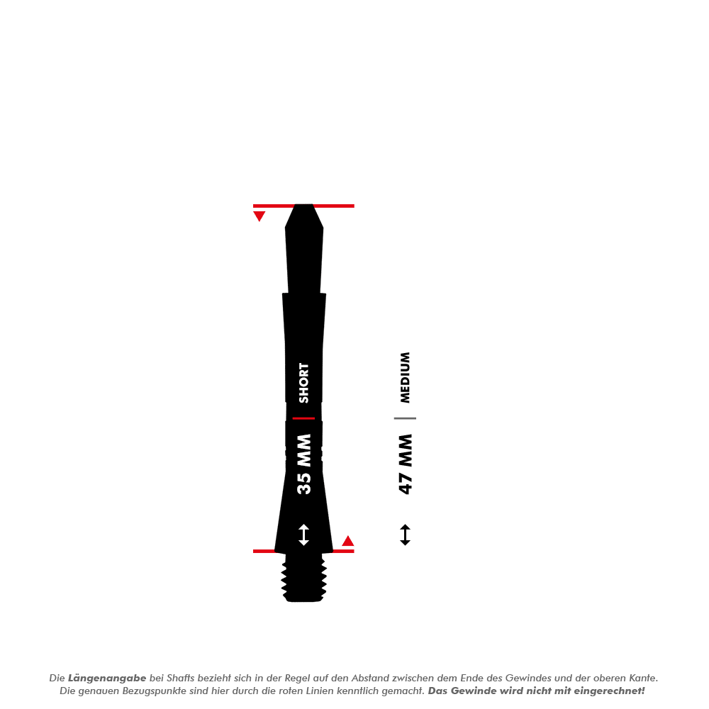 Harrows Colette Shafts - Schwarz