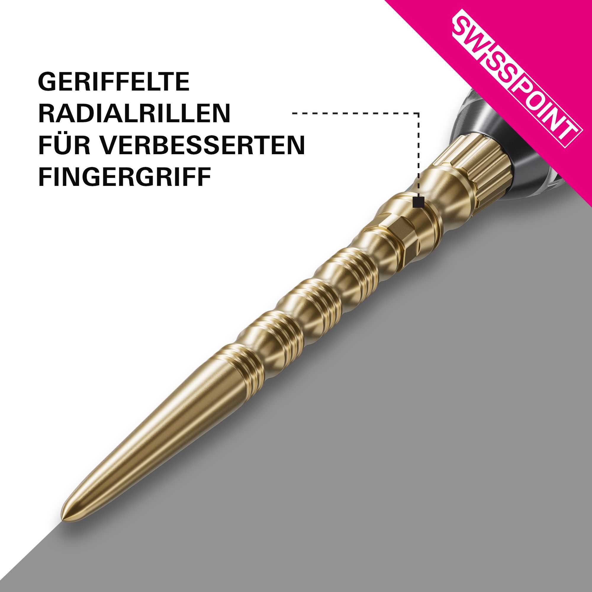 Pointes de fléchettes en acier Target Signature Swiss Point TRB - or Zu sehen sind die Target Signature Swiss Point TRB Steeldartspitzen - Gold. Die goldenen Spitzen sind für Dartpfeile geeignet.