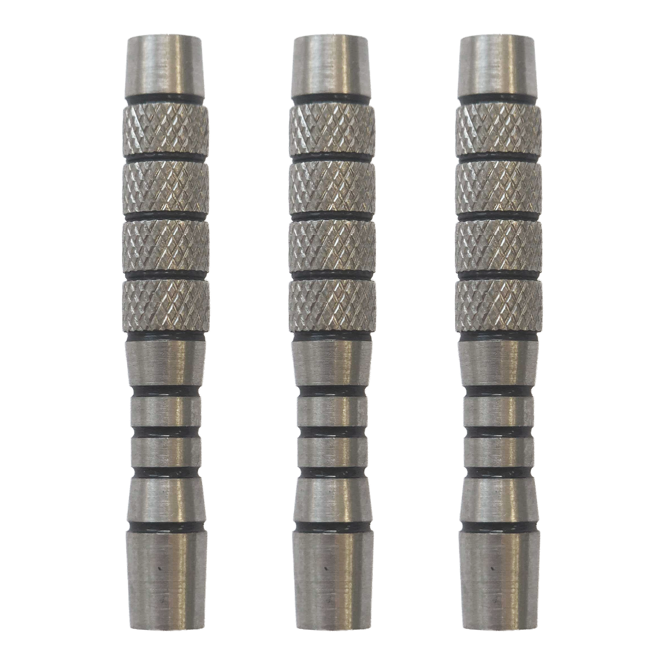 Corps de fléchettes souples McDart en forme de larme moletées - 18 g McDart Knurled Teardrop Softdart Barrels - 18g als Set werden gezeigt. Das Set enthält mehrere Softdart Barrels mit Teardrop-Form und 18 Gramm Gewicht.