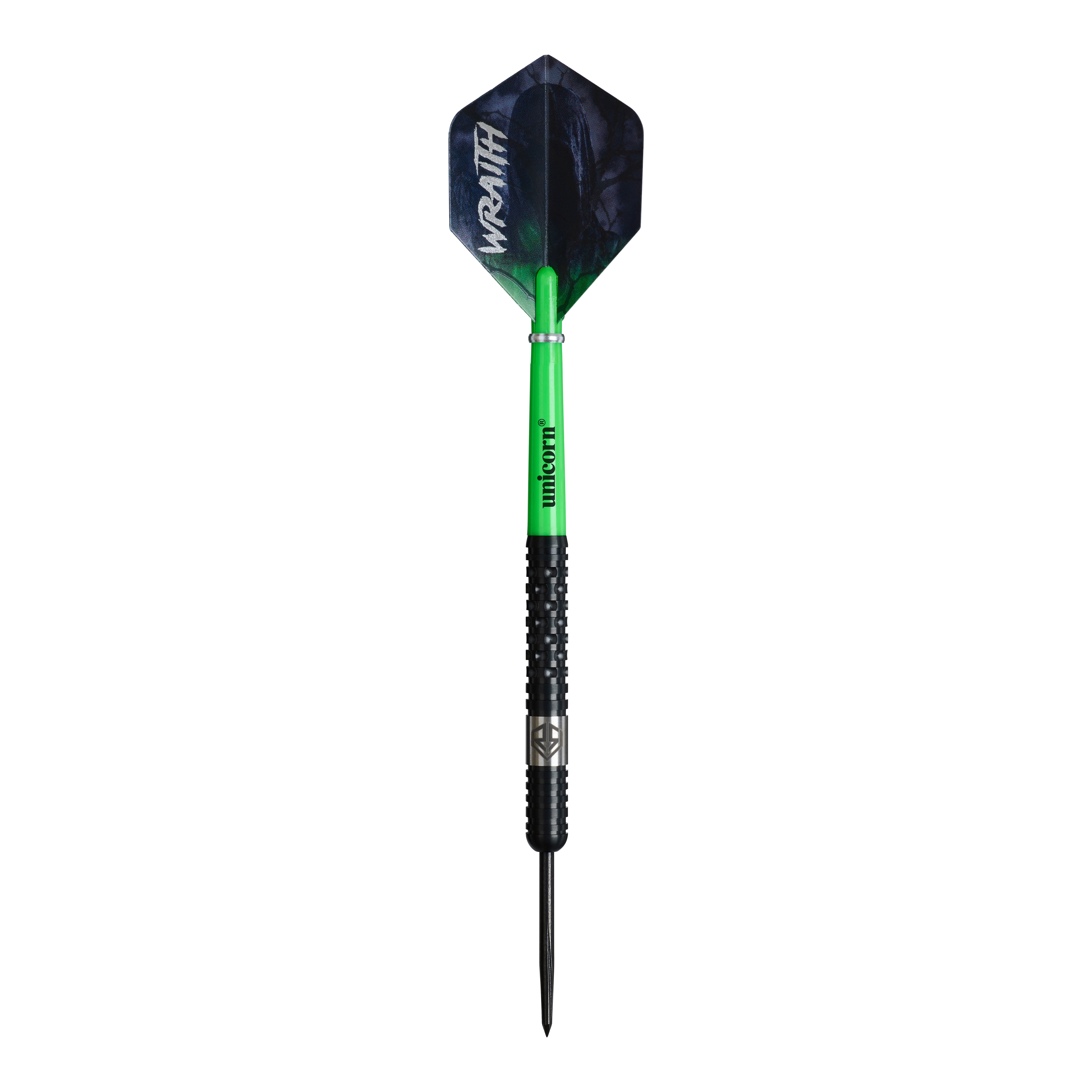 Auf dem Bild befinden sich die Unicorn Wraith Ross Smith Steeldarts mit 22 Gramm. Diese Darts überzeugen durch ihre hochwertige Verarbeitung.