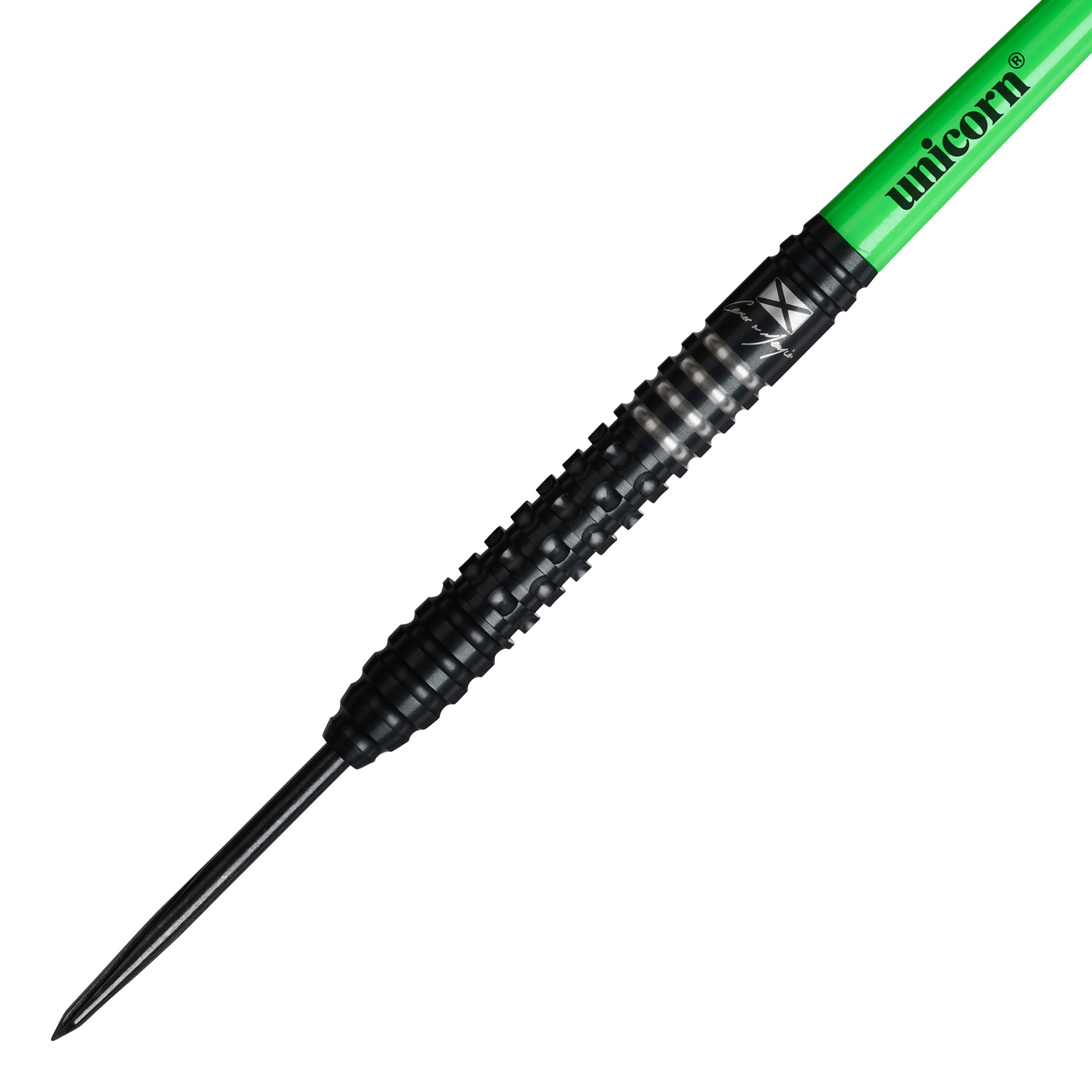 Fléchettes en acier Unicorn Wraith Cameron Menzies - 23 g Unicorn Wraith Cameron Menzies Steeldarts mit einem Gewicht von 23g sind dargestellt. Diese Darts sind besonders für präzises Werfen konzipiert.