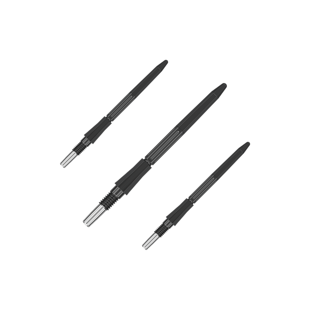 Pointes de fléchettes en acier Target Elysian Archetype 43 Swiss Point - Noires Dieses Bild zeigt schwarze Dartspitzen, 30 mm lang, von Target Elysian Archetype 43 SwissPoint. Die Spitzen sind einzeln abgebildet.