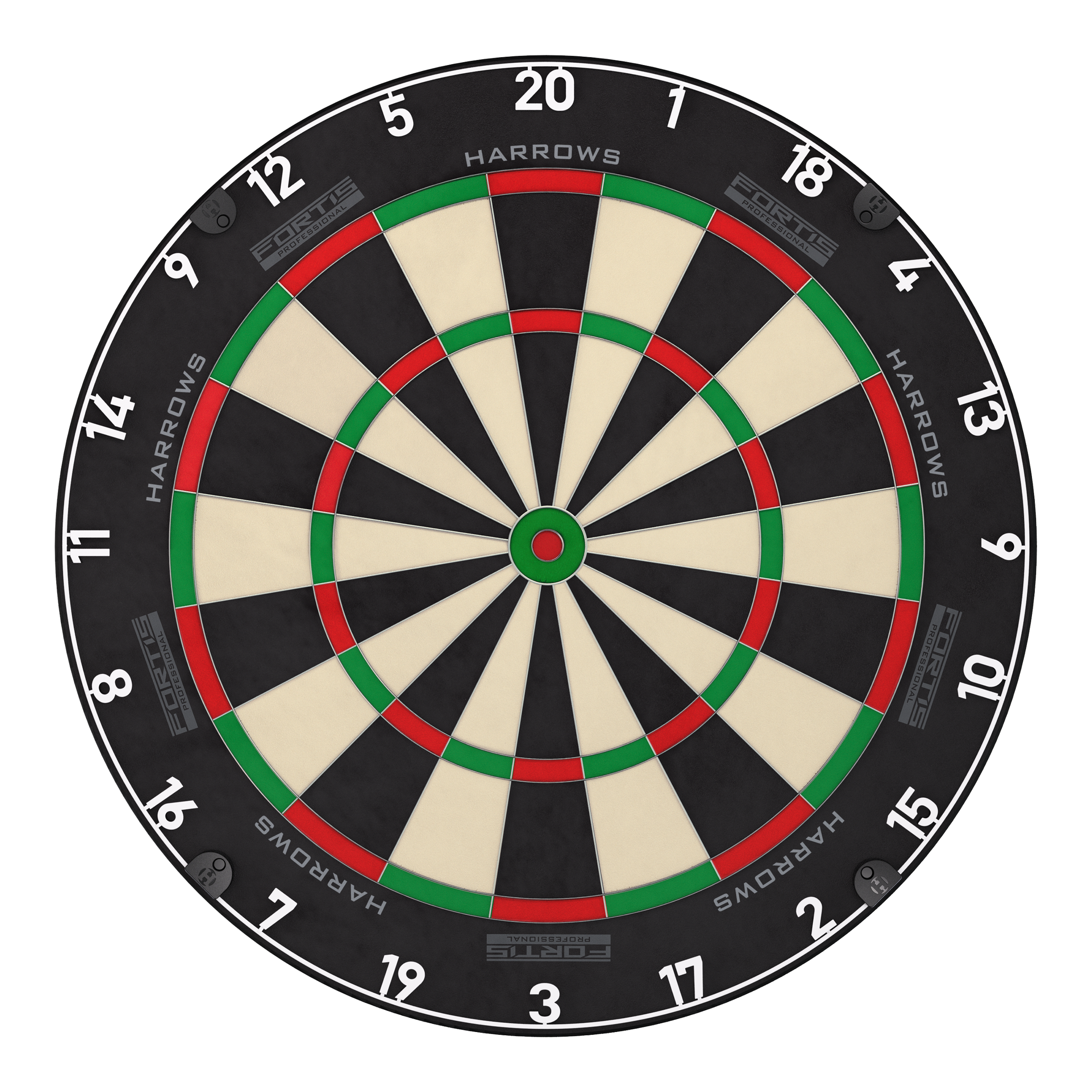 Cible de fléchettes en acier Harrows Fortis Hier sieht man das Produkt Harrows Fortis Steeldartboard. Es bietet eine erstklassige Spielfläche für Dartfans.