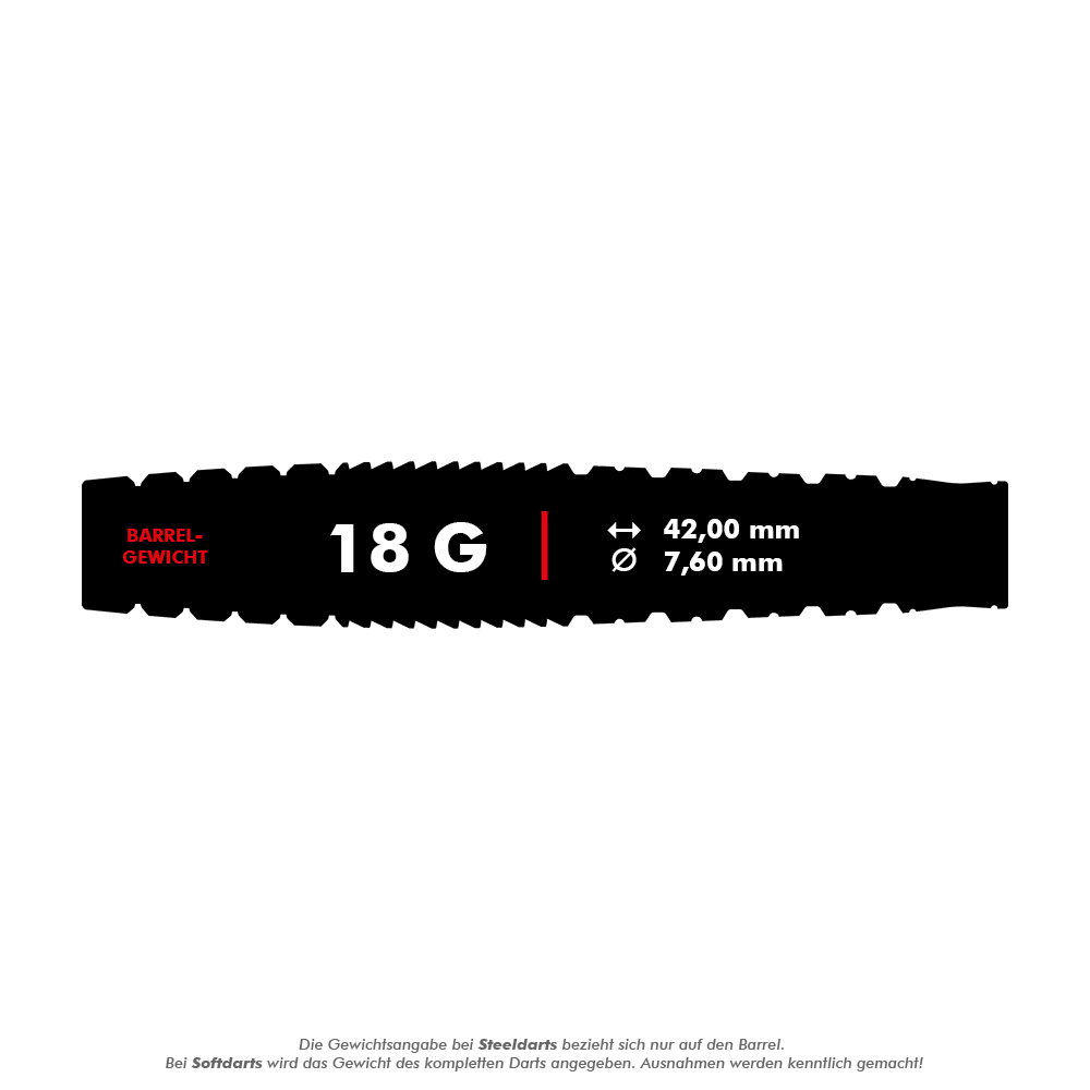 Fléchettes souples Target Japan Black Marque Phantom - 18 g