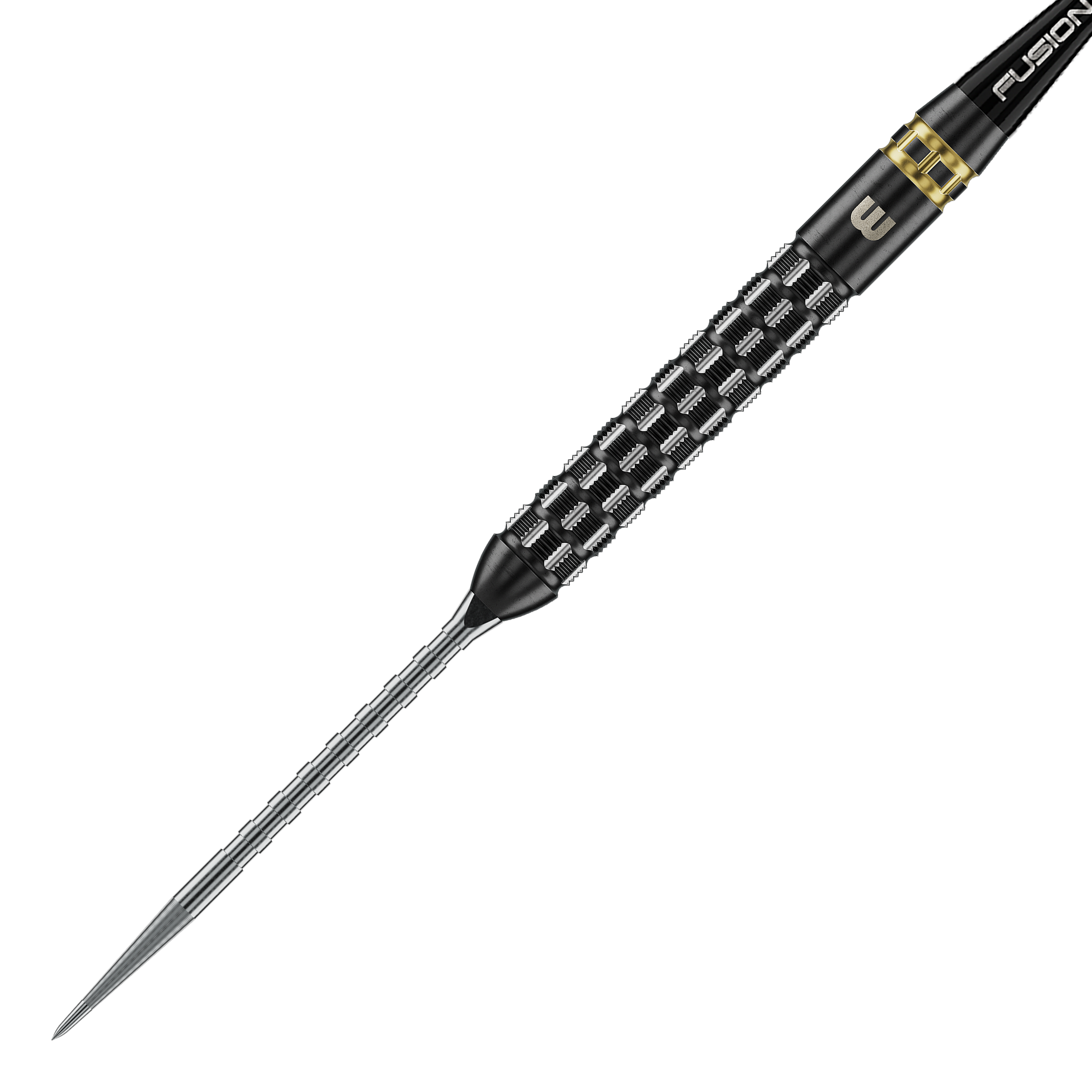 Winmau Gian Van Veen TS-PRO Switch Point Steeldarts Gezeigt werden Winmau Gian Van Veen TS-PRO Switch Point Steeldarts. Die Darts befinden sich in einer ordentlichen Reihe auf hellem Hintergrund.