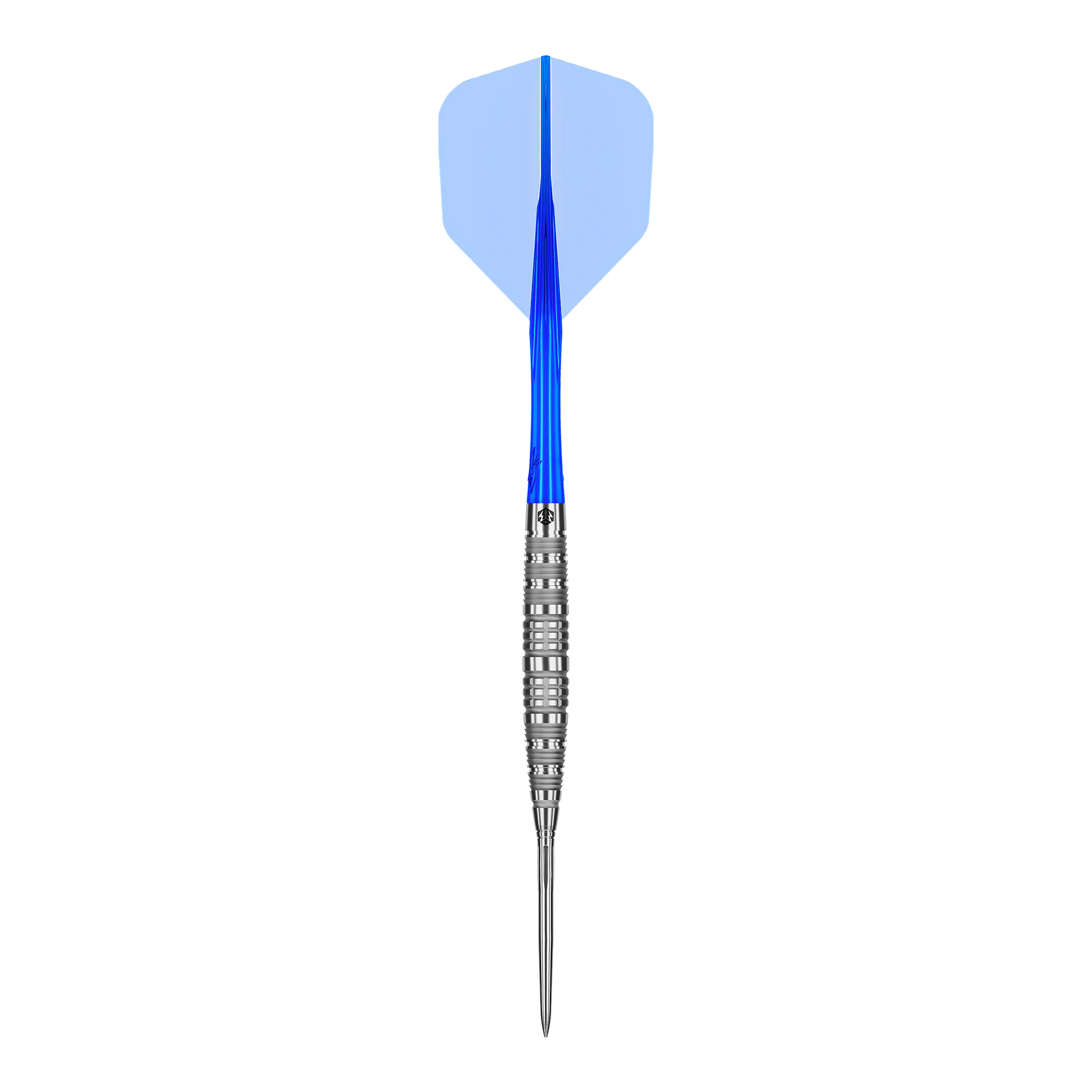 Fléchettes en acier Caliburn Rix EZ-EVO R6 Das Produkt Caliburn Rix EZ-EVO R6 Steeldarts wird gezeigt. Die Aufnahme hebt die Gestaltung und die Struktur des Darts hervor.