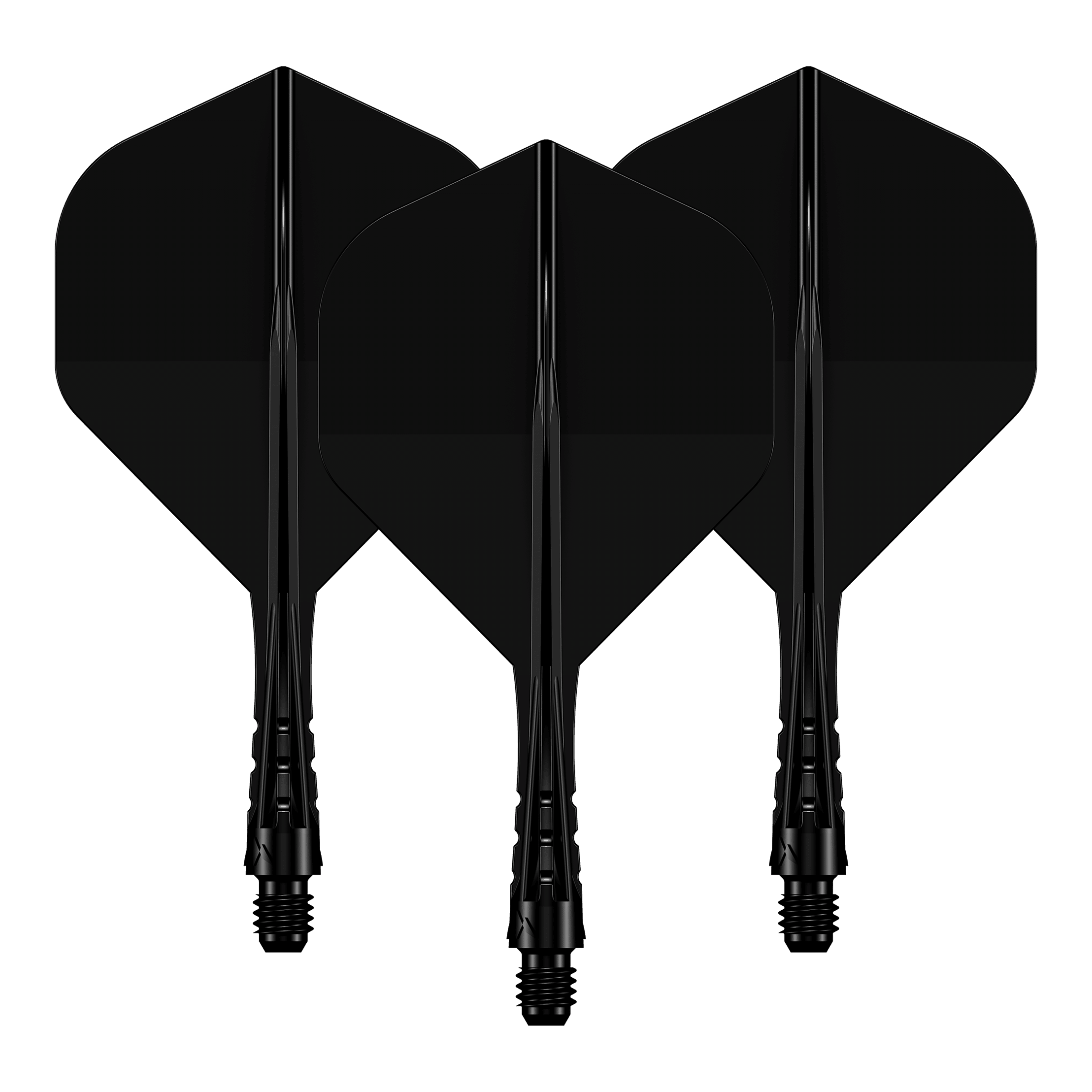 Système d'arbre de vol Mission Force 90 Vortex No2 - Noir uni Das Foto zeigt ein Set des Mission Force90 Vortex No2 Flight-Shaft-Systems in Solid Black mit 222 mm Länge. Die schwarze Farbgebung ist gut sichtbar.