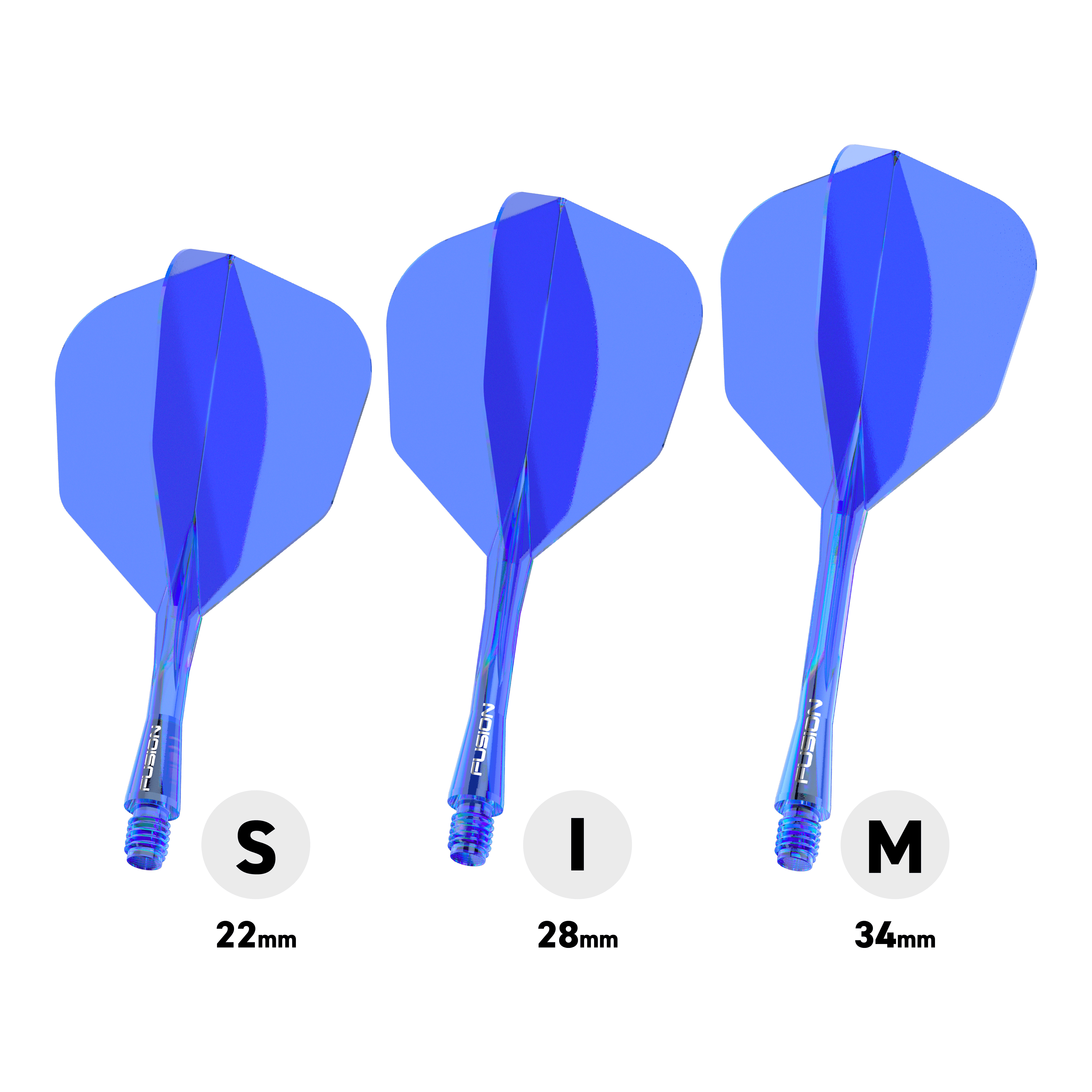 Système d'arbre de vol Winmau Fusion n° 6 Bleu Abgebildet ist das Winmau Fusion Flight-Shaft-System No6 in Blau. Es dient zur Stabilisierung von Dartpfeilen.