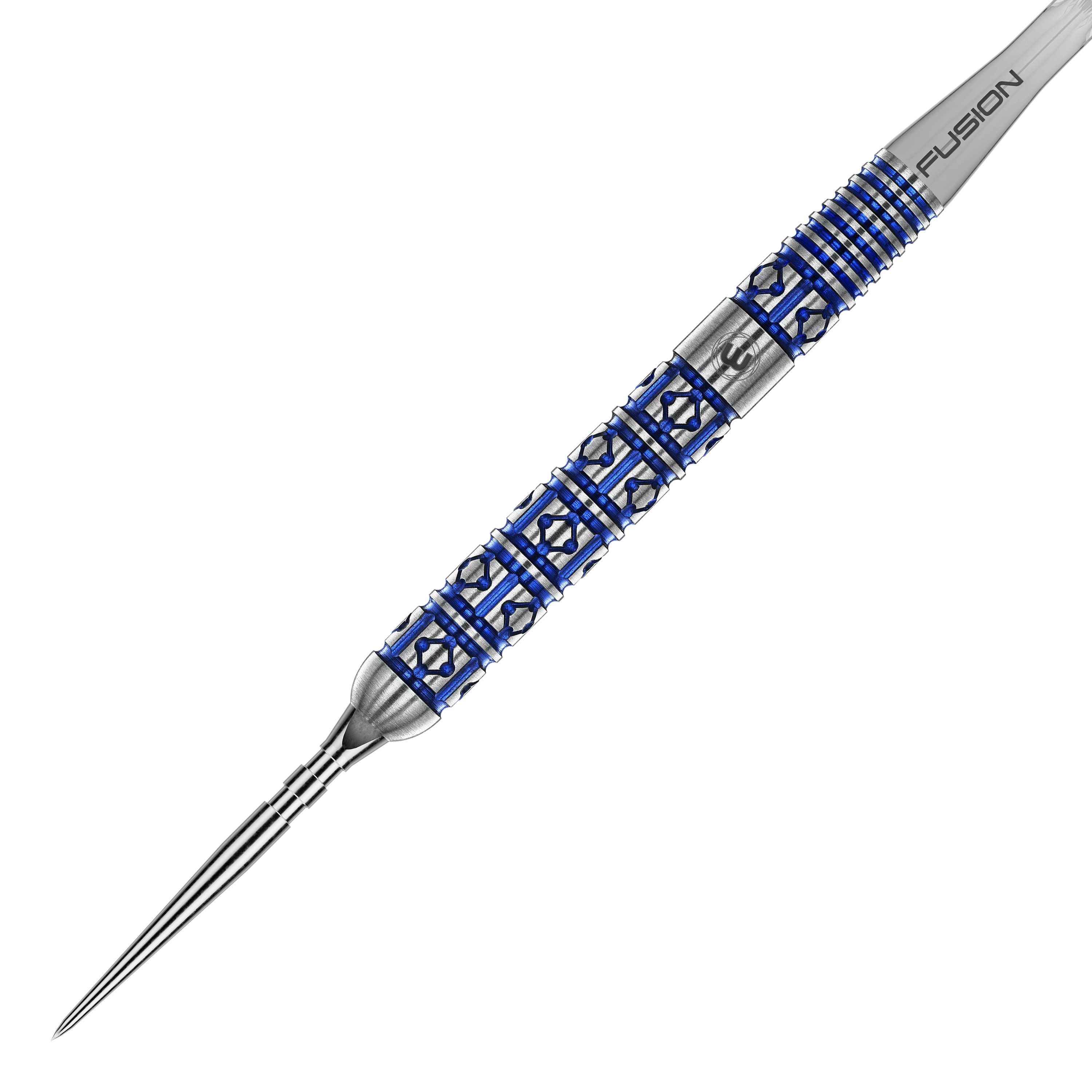 Fléchettes en acier Winmau Lunaris Parallel Switch Point Das Foto zeigt die Winmau Lunaris Parallel Switch Point Steeldarts aus verschiedenen Winkeln. Die Darts sind deutlich zu erkennen.