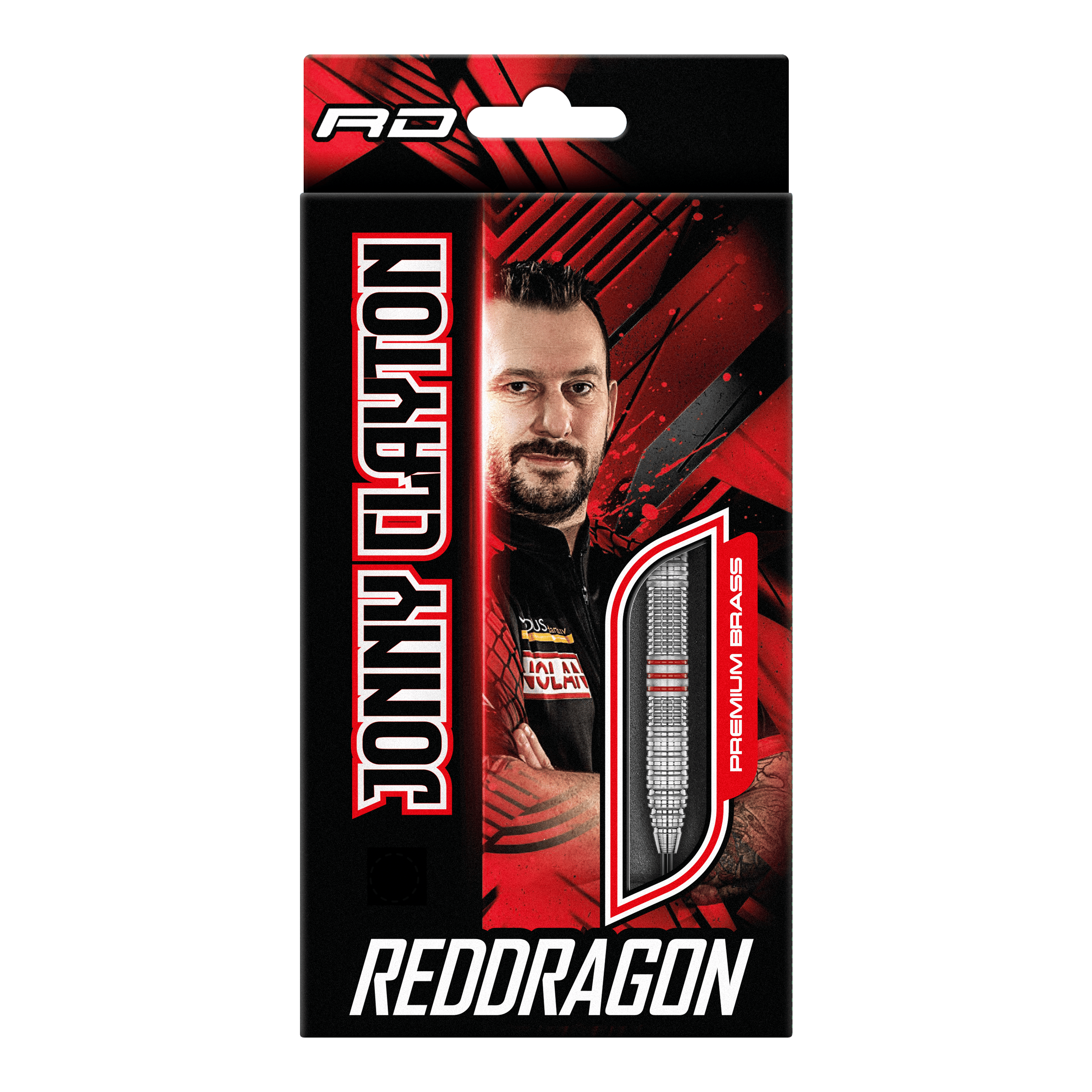 Fléchettes en acier laitonné Red Dragon Jonny Clayton - 21 g Red Dragon Jonny Clayton Brass Steeldarts - 21 g abgebildet. Die Darts sind für präzises Steeldart-Spiel geeignet.