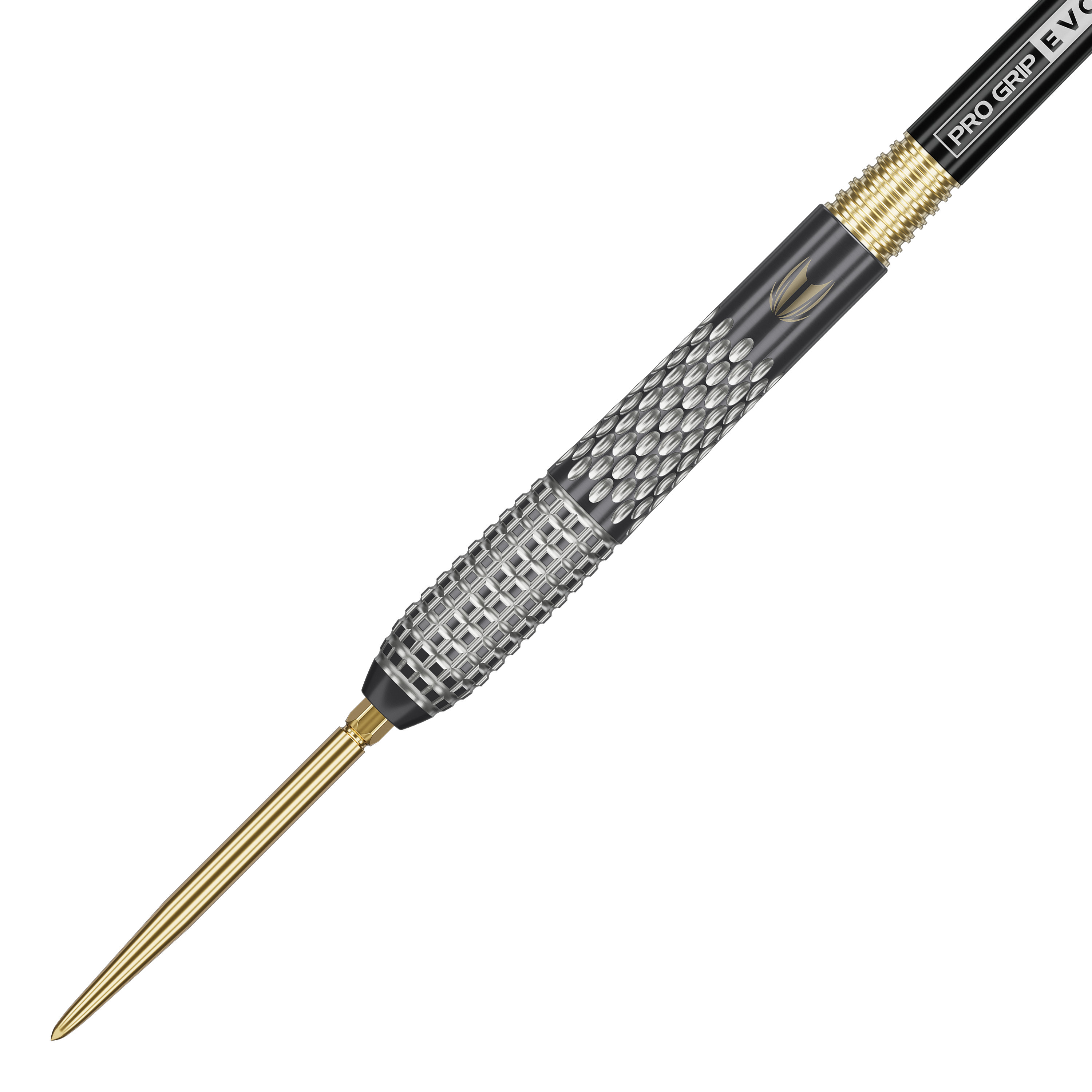 Fléchettes en acier à pointe suisse GEN5 Void de Stephen Bunting Auf dem Bild sieht man die Target Stephen Bunting GEN5 Void Swiss Point Steeldarts. Die Darts sind für präzises und professionelles Spielen konzipiert.