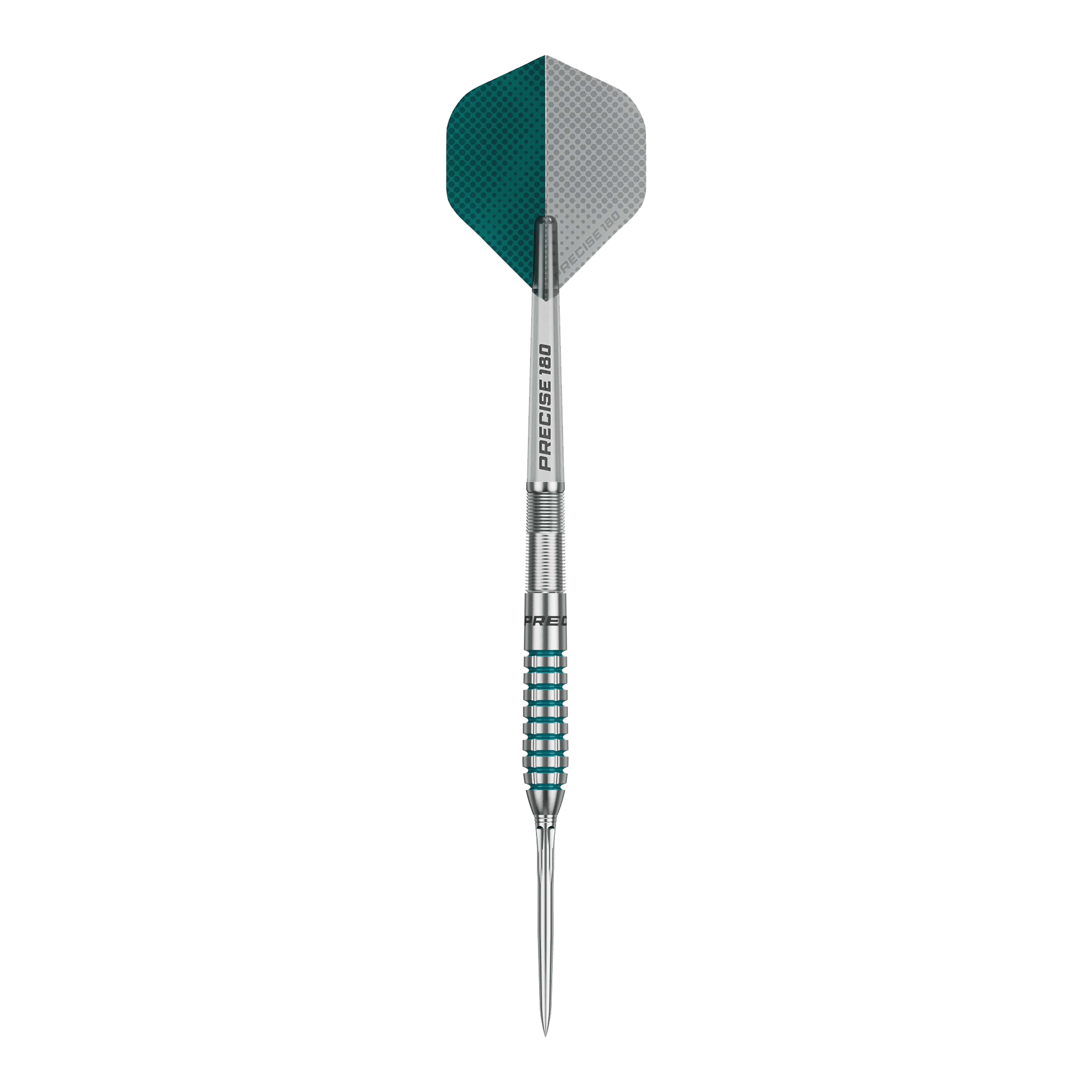 Dieses Bild zeigt die Precise 180 MRV1 Steeldarts - 23g. Die Darts haben ein modernes Design und sind langlebig.