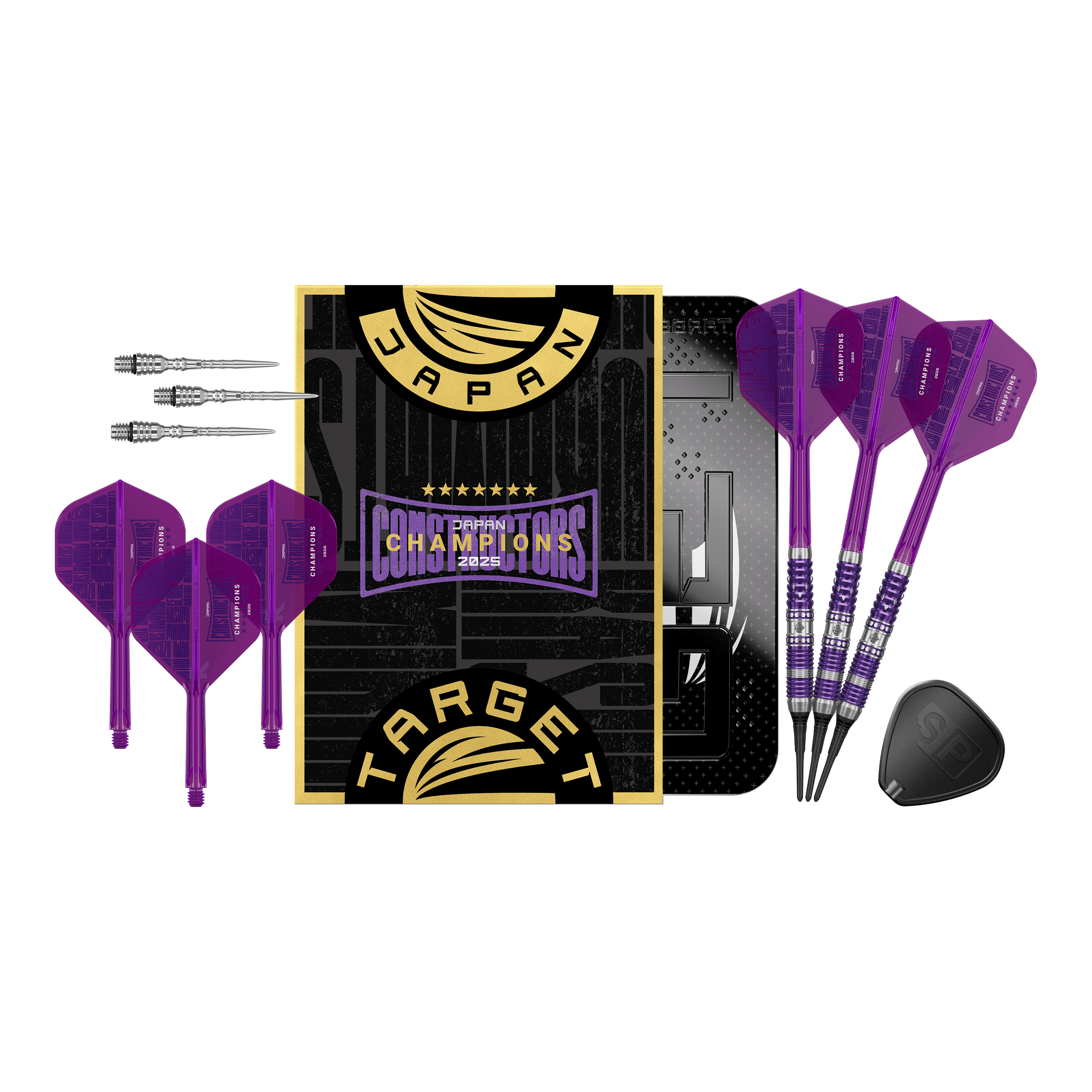 Fléchettes Target Japan Diamond GEN3 Constructors Champions Limited - 20 g Target Japan Diamond GEN3 Constructors Champions Limited Darts - 20g. Ein limitiertes Dart-Set mit edlem Design und 20g Gewicht.
