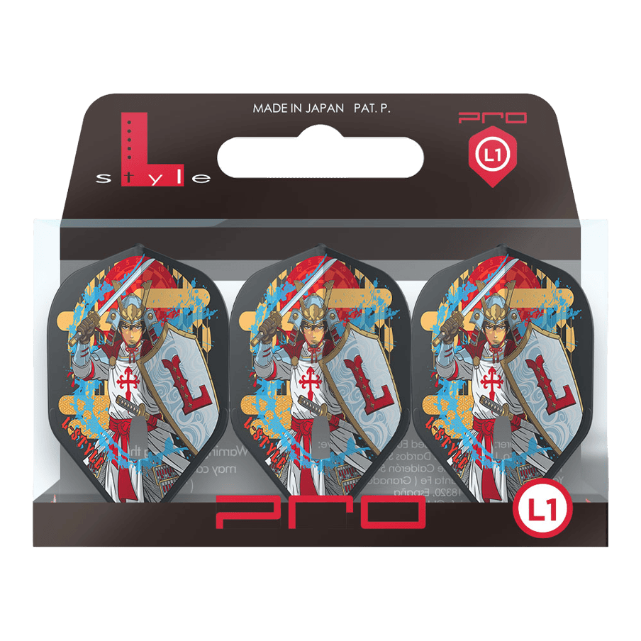 Vols L-Style Robert Marijanovic V3 Noir L1PRO Zwei L-Style Robert Marijanovic V3 Black L1PRO Flights sind nebeneinander platziert. Die schwarze Struktur und die Form fallen ins Auge.