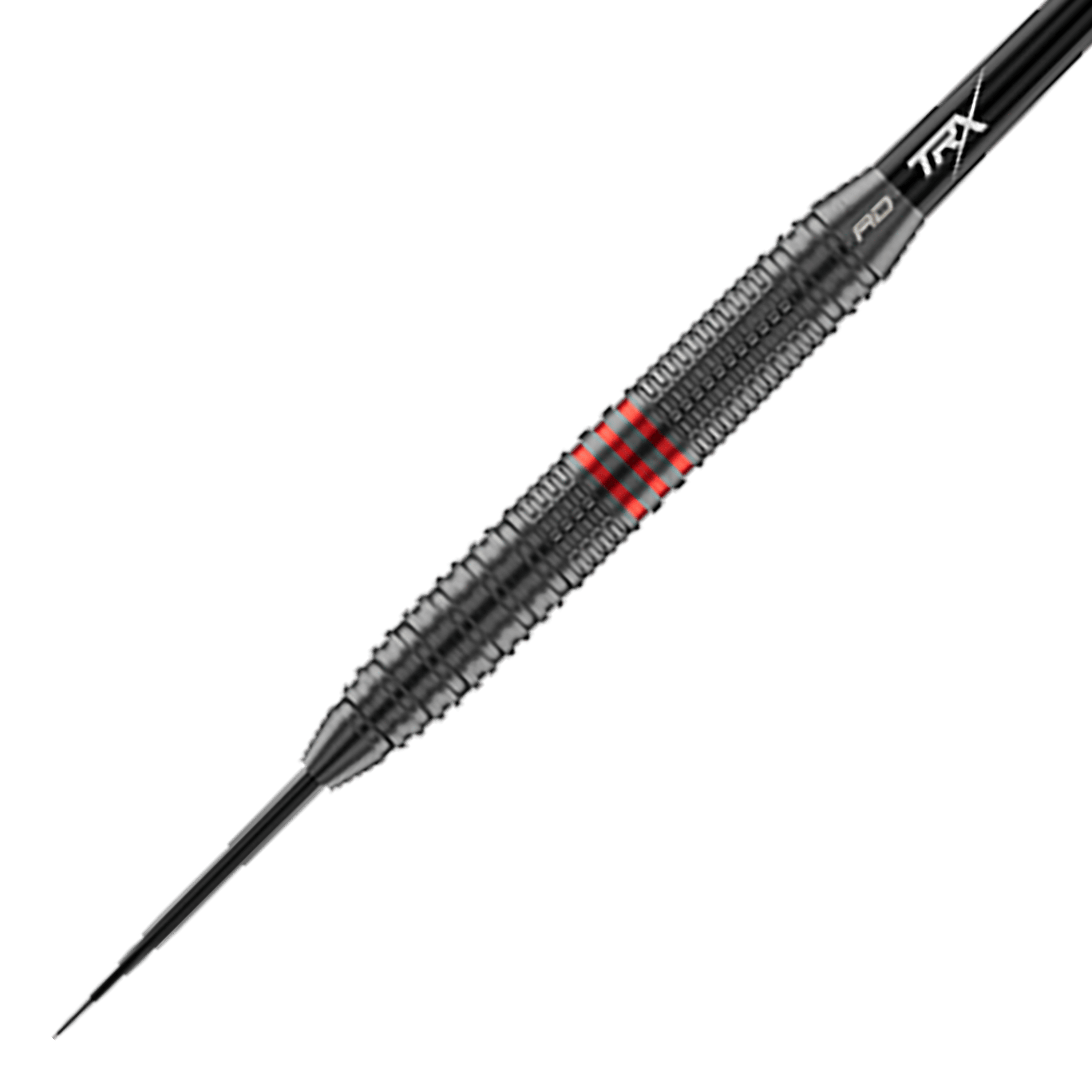 Fléchettes en acier Red Dragon Jonny Clayton Core Brass - 21 g Hier ist ein Red Dragon Jonny Clayton Core Brass Steeldart - 21g aus einer anderen Perspektive zu sehen. Zu erkennen sind die goldenen und silbernen Details sowie ein roter und schwarzer Flight.