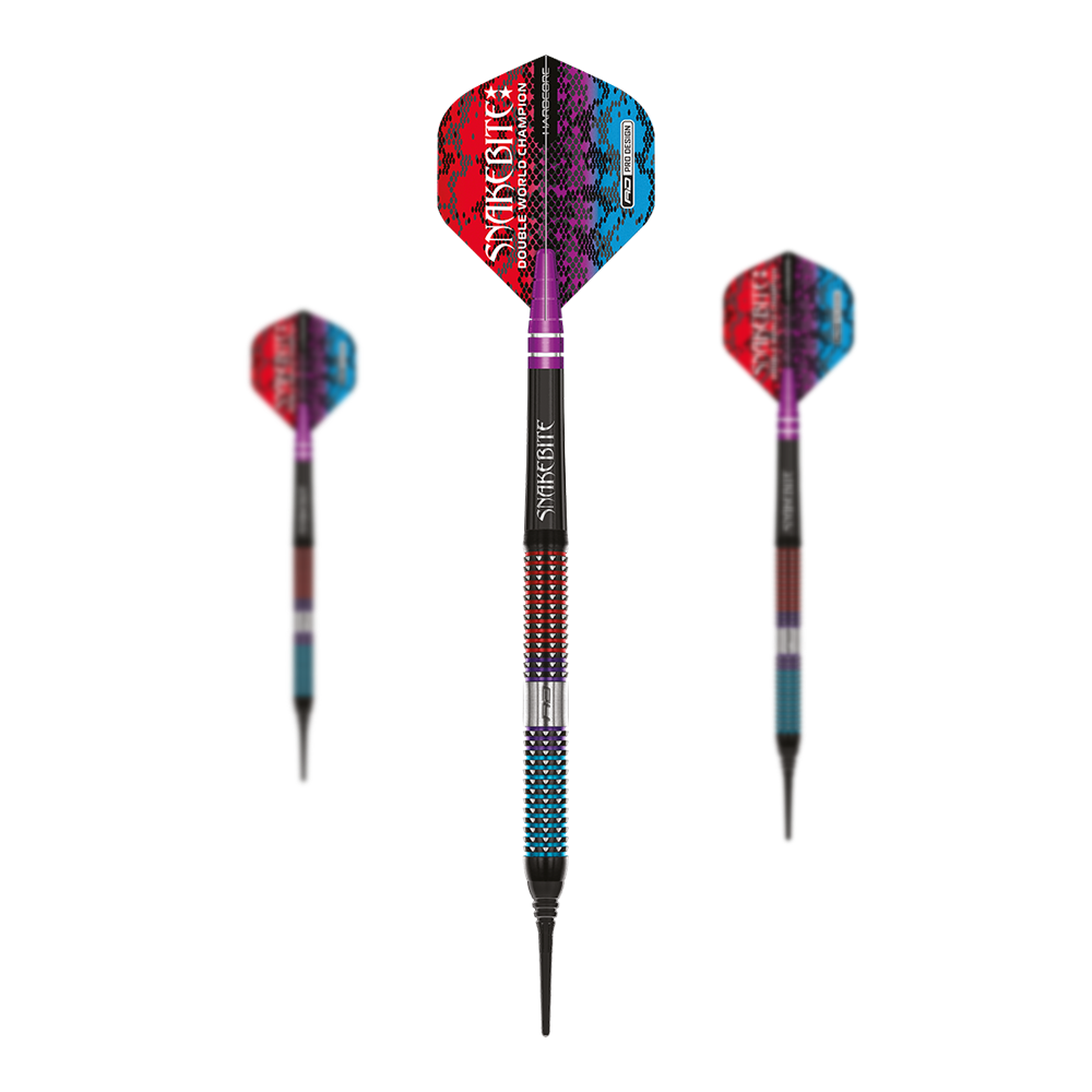 Fléchettes souples Red Dragon Peter Wright Snakebite Spirit - 20 g