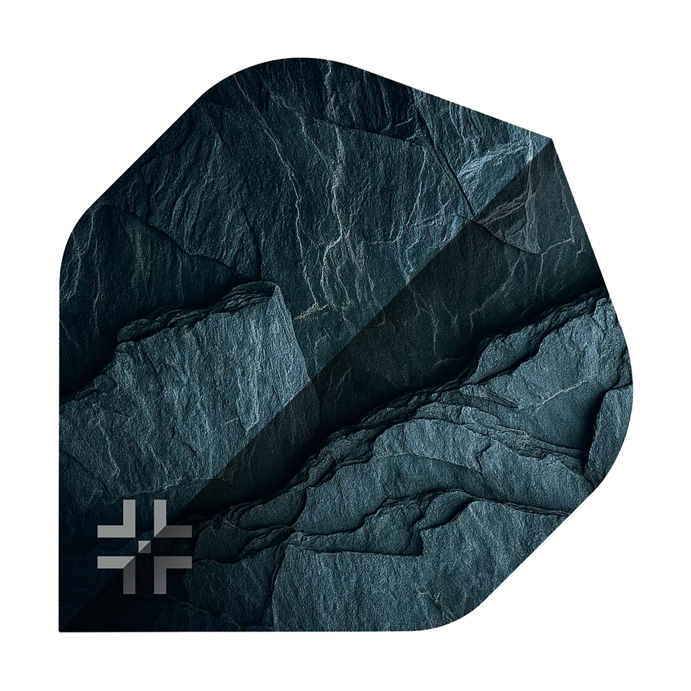 Abgebildet sind die Bullet Monolith No2 Standard Flights. Die Flights sind im Monolith No2 Stil gehalten und bestehen aus robustem Material.
