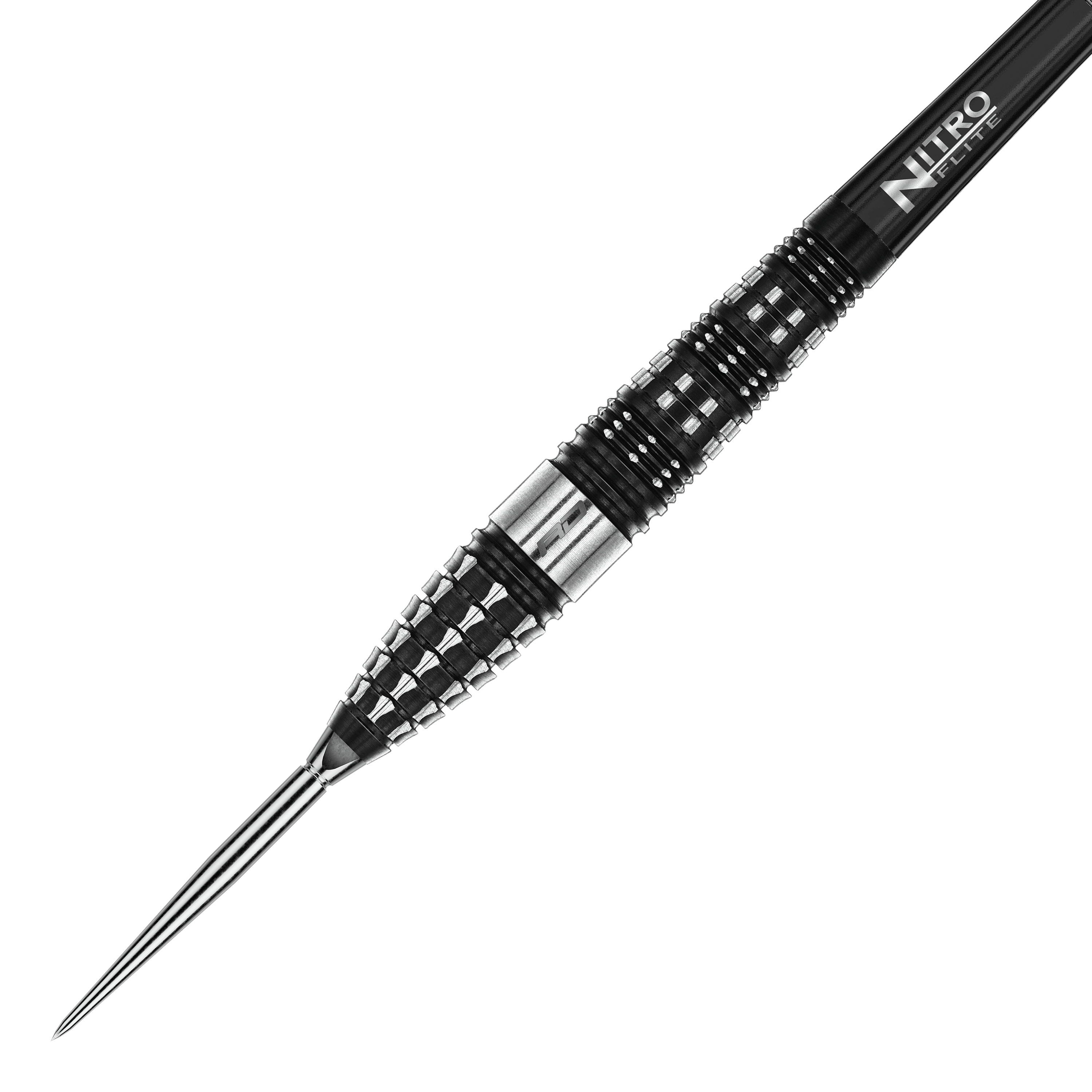 Fléchettes en acier Red Dragon Recon Torpedo Dieses Bild zeigt die Red Dragon Recon Torpedo Steeldarts - 23g. Die Darts liegen nebeneinander auf einer weißen Fläche.