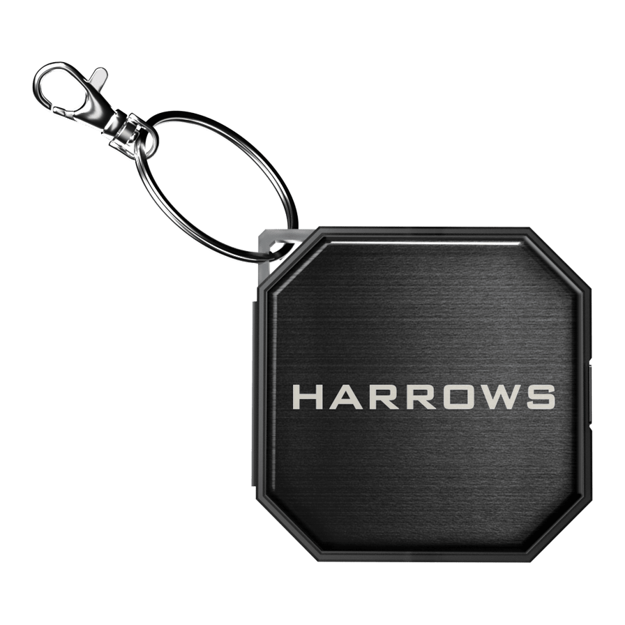 Coffret à outils Quick Point Premium de Harrow Zu sehen ist das Harrows Premium Quick Point Tool Case. Es dient zur sicheren Aufbewahrung und Organisation von Dart-Tools.