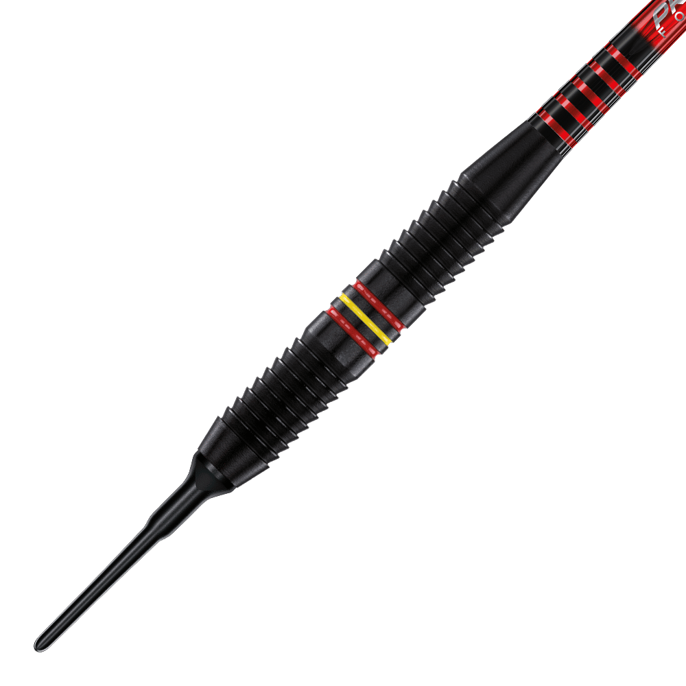 Winmau Outrage V1 Fléchettes Souples En Laiton Enduit Noir - 18g