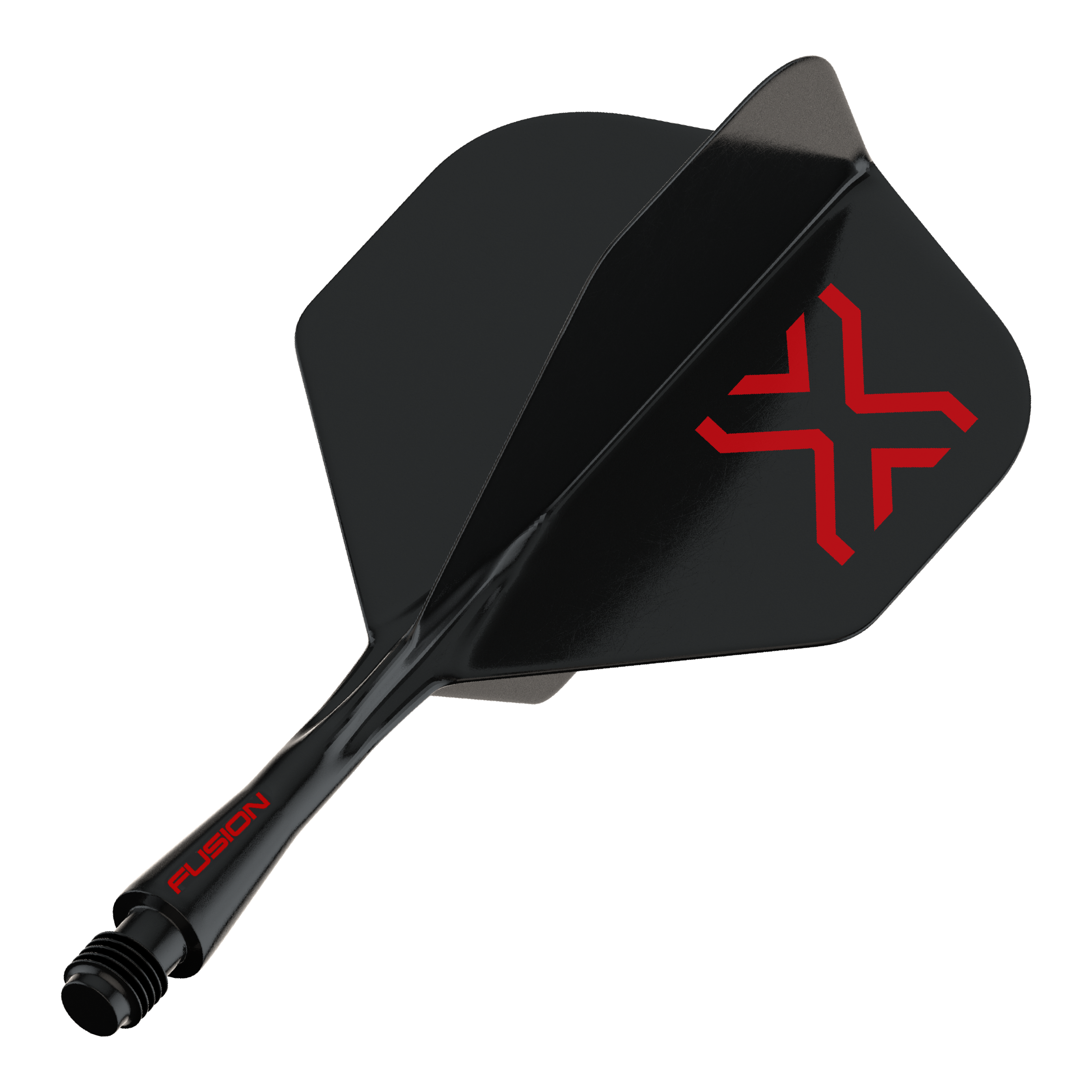 Système de vol standard Winmau Fusion Blade X No2 - Noir Das Bild stellt den Artikel 8863_Winmau_Fusion_Blade_X_No2_Standard_Flights_Schwarz_22mm_1 dar. Es handelt sich vermutlich um einen einzelnen schwarzen Dart-Flight mit 22mm Größe.