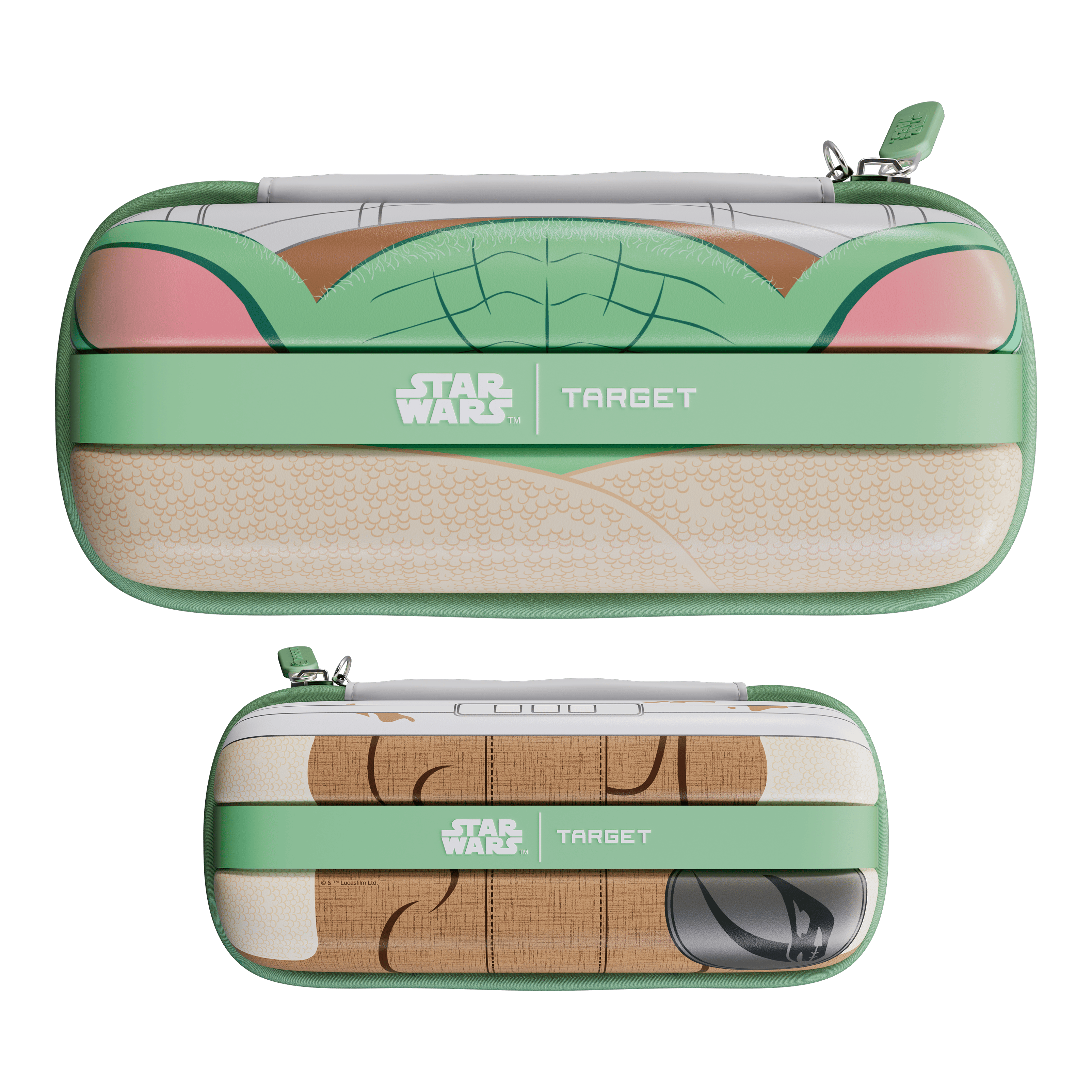 Étui à fléchettes Target Star Wars Boa - Grogu Das Bild zeigt das Target Star Wars Boa Dartcase - Grogu. Dies ist ein spezielles Dartcase mit einem Grogu-Motiv aus Star Wars.