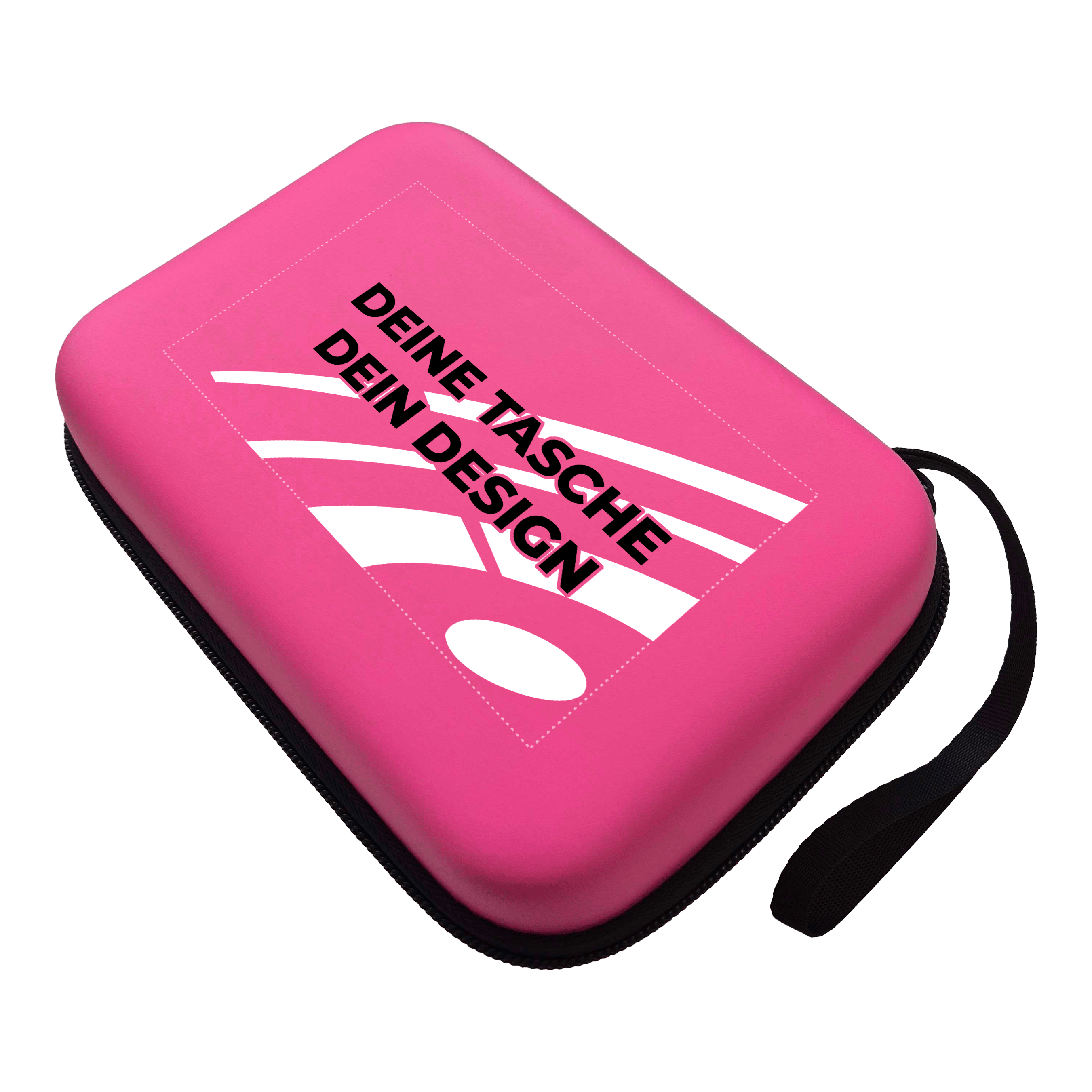 Étui pour fléchettes System-4 personnalisé avec votre design Das Bild zeigt ein Produkt mit dem Dateinamen MCS4-Pink_McDart_System4_Dartcase_Mit_Wunschdruck_Pink_1. Die Aufnahme präsentiert das Produkt aus einer anderen Perspektive.