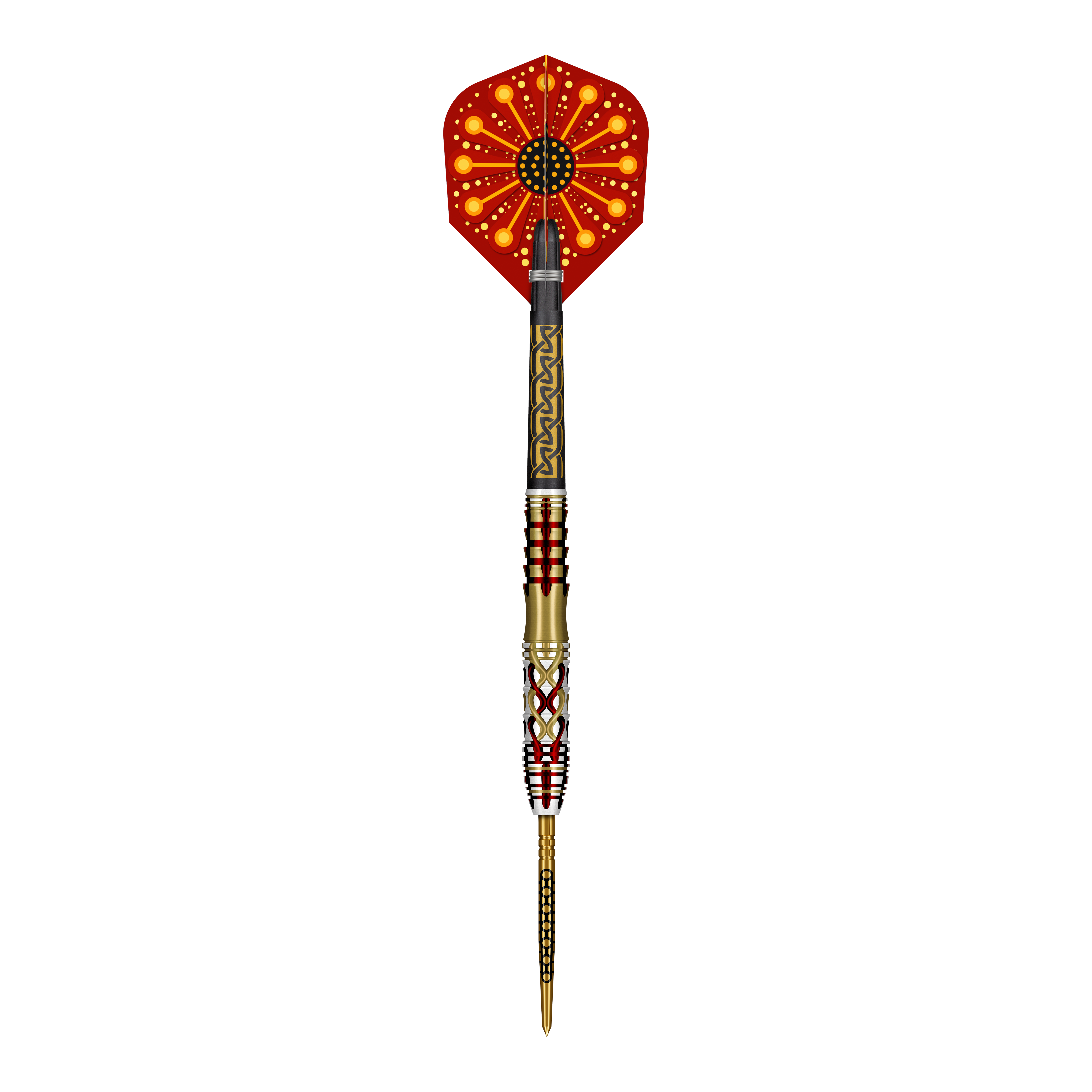 Fléchettes en acier Shot Goths Alaric Turbo Point - 23 g Abgebildet ist ein Set der Shot Goths Alaric Turbo Point Steeldarts mit 23g Gewicht. Die Steeldarts werden für professionelle Dartspieler empfohlen.