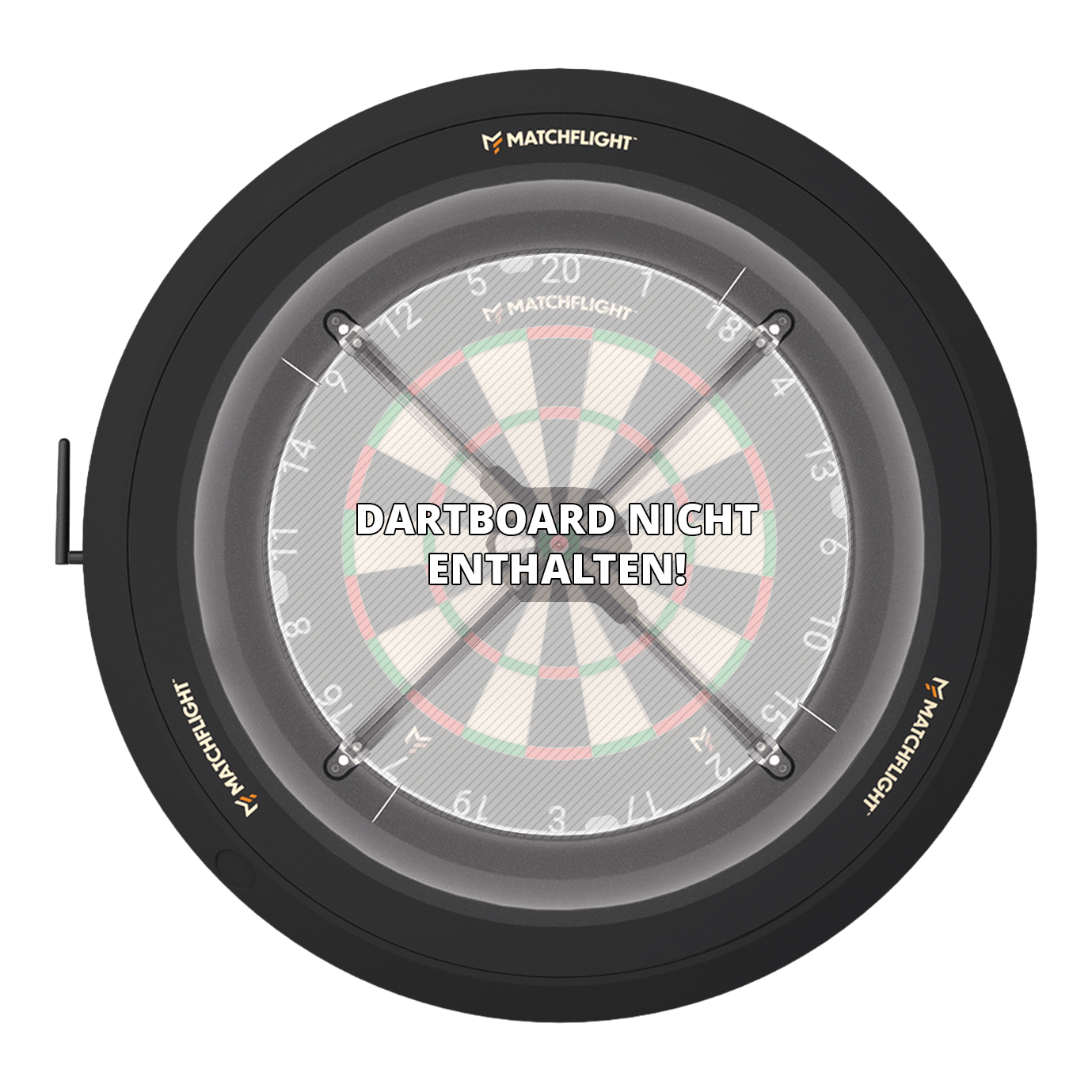 Système de notation automatique Matchflight Heylo Ein weiteres Foto vom Matchflight Heylo Autoscoring System. Die Anzeige und das Bedienfeld sind gut erkennbar.