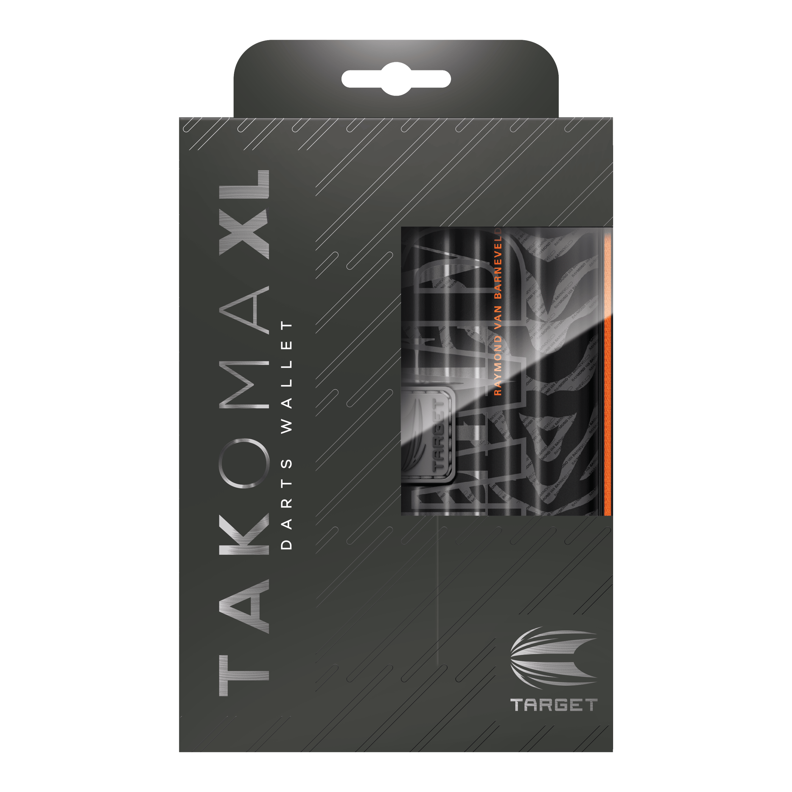 Étui à fléchettes Takoma XL Ghost Series Raymond Van Barneveld Auf dem Bild ist das Takoma XL Ghost Series Raymond Van Barneveld Dartcase zu sehen. Mit diesem Dartcase können die Pfeile sicher verstaut werden.