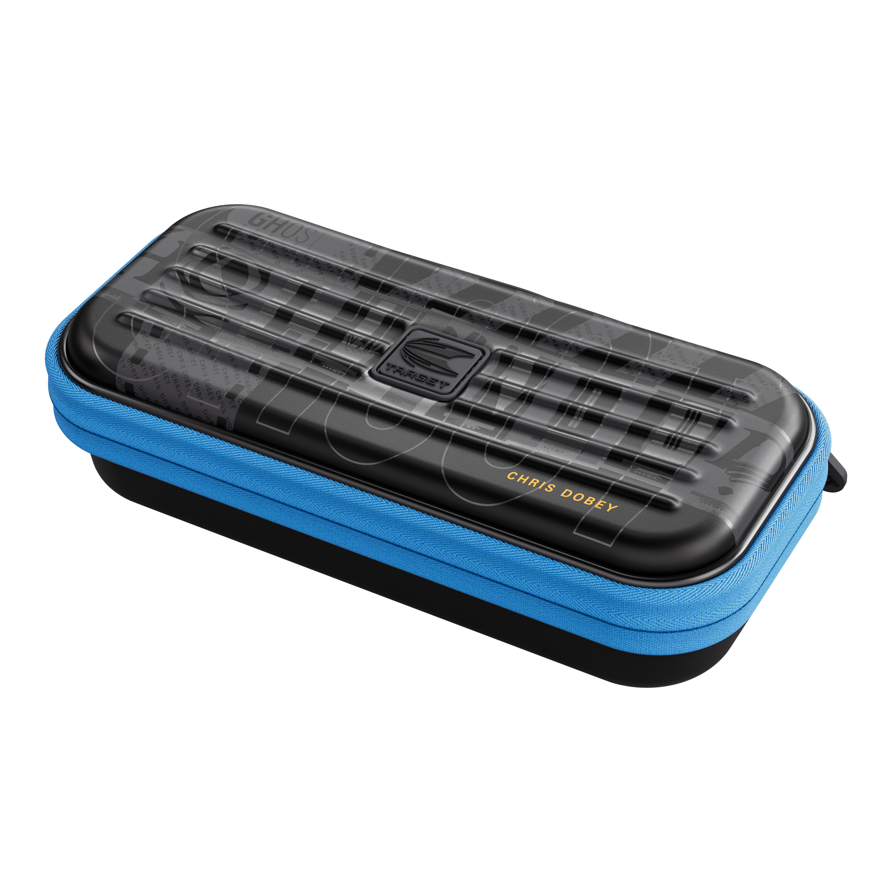 Étui à fléchettes Takoma Ghost Series Chris Dobey Gezeigt wird das Takoma Ghost Series Chris Dobey Dartcase. Das robuste Etui eignet sich ideal zur Aufbewahrung von Darts.