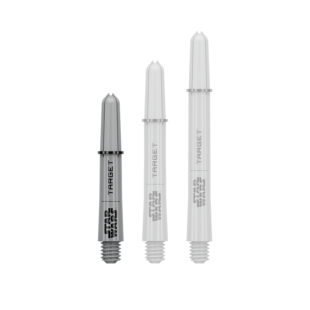 Poignées Target Star Wars ProGrip - Grises Das Bild zeigt vermutlich einen Pro Grip Shaft in Grau, 34 mm, kurze Ausführung. Das Produkt ist Teil der Star Wars Reihe.