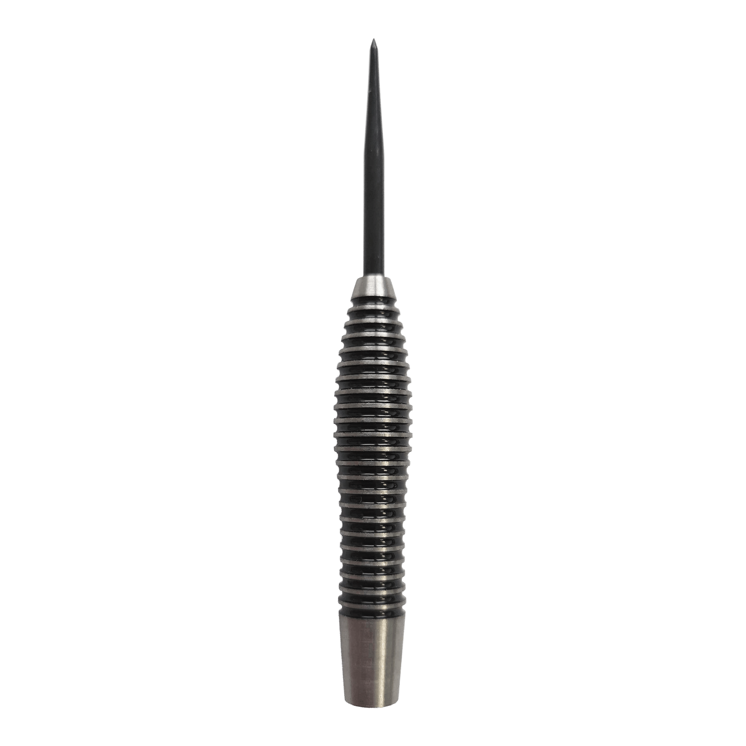 Canons de fléchettes en acier McDart Black Ring Torpedo - 24 g Das Bild zeigt McDart Black Ring Torpedo Steeldart-Barrels - 24g. Die Dart-Barrels verfügen über einen schwarzen Ring und eine spezielle Torpedo-Form.