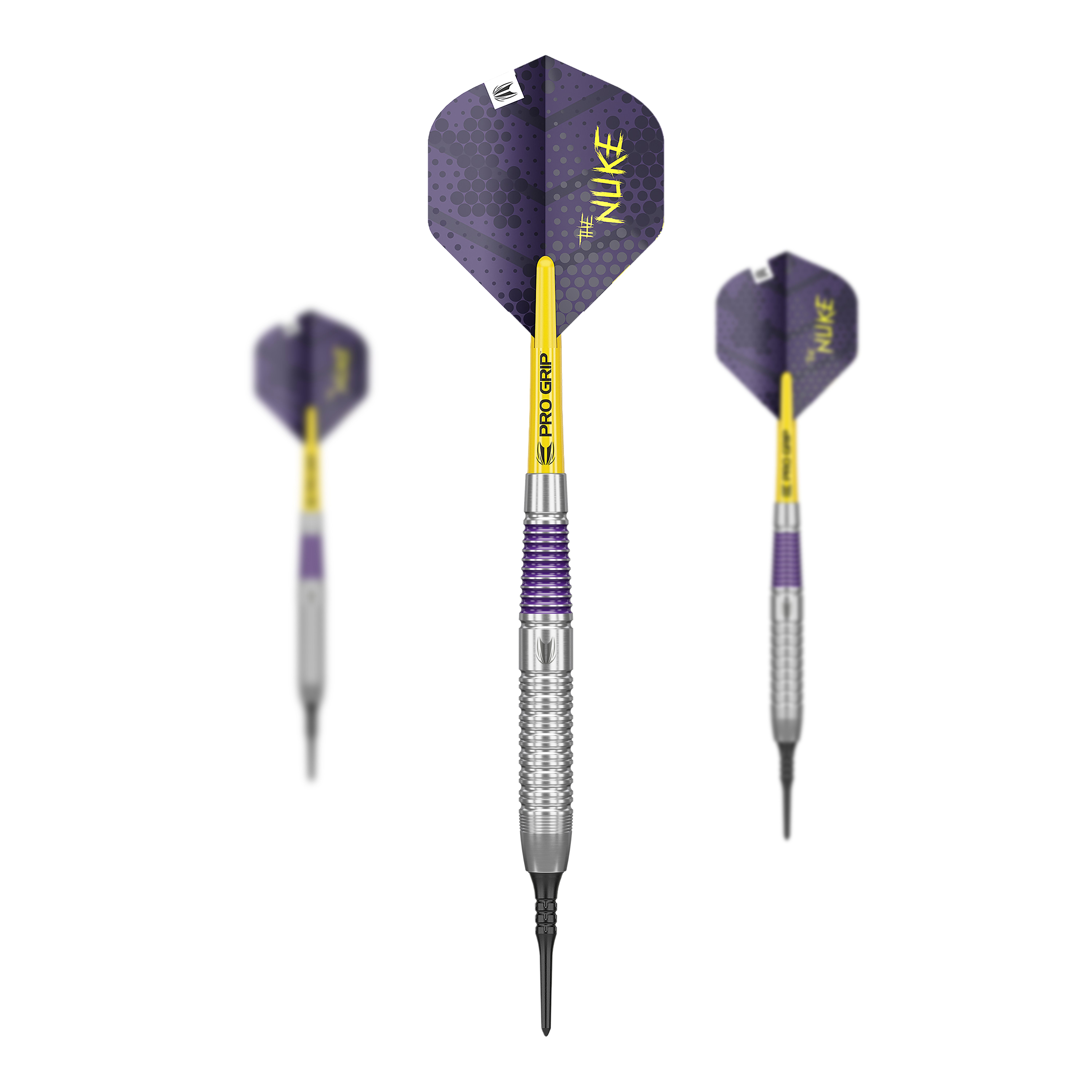Fléchettes souples en laiton Target Luke Littler - 19 g Dieses Bild zeigt das Set der Target Luke Littler Brass Softdarts - 19g. Im Set sind mehrere Dartpfeile des gleichen Modells enthalten.