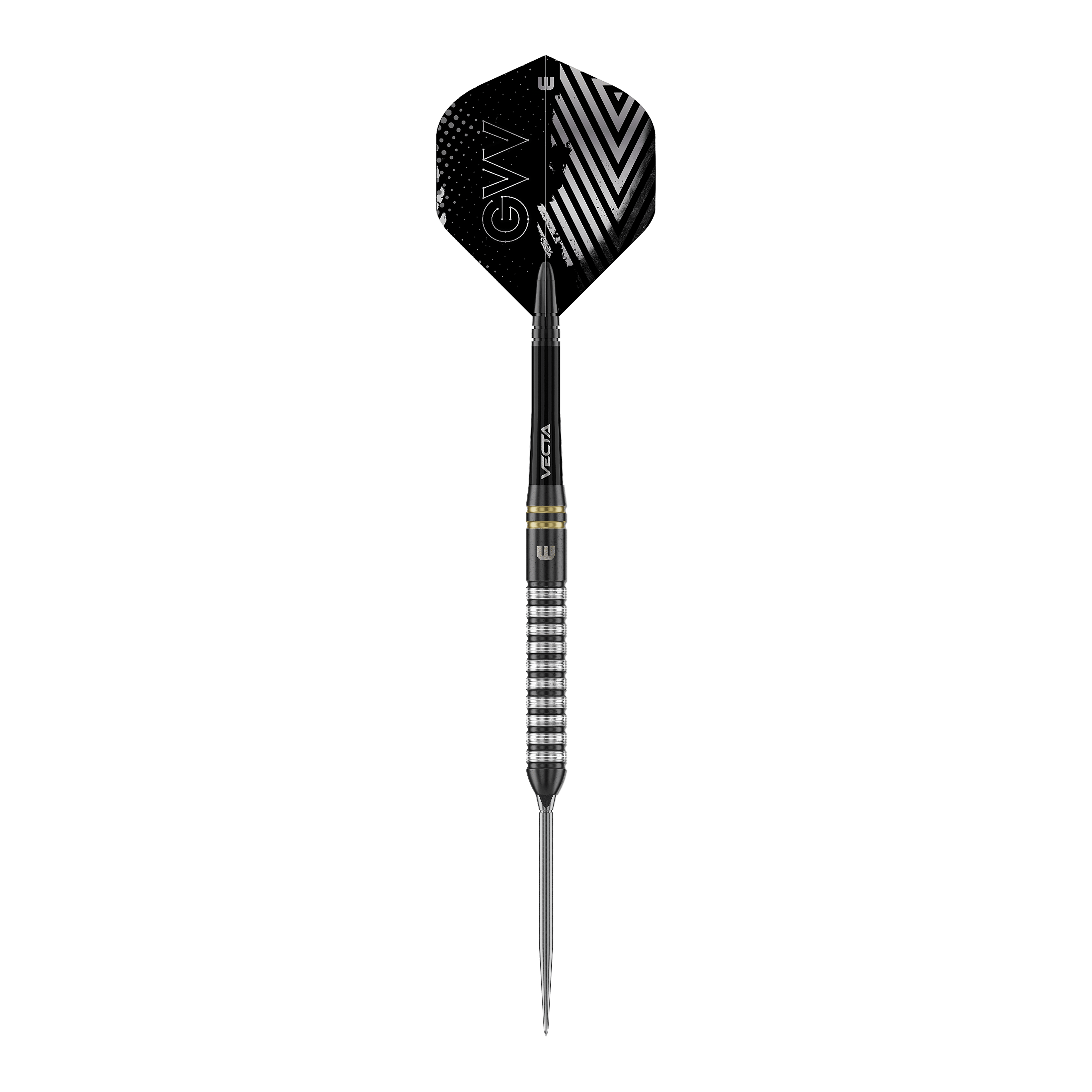 Fléchettes en acier Winmau Gian Van Veen TS Switch Point Zu sehen ist Winmau Gian Van Veen TS Switch Point Steeldarts. Die Aufnahme zeigt einen einzelnen Dartpfeil.