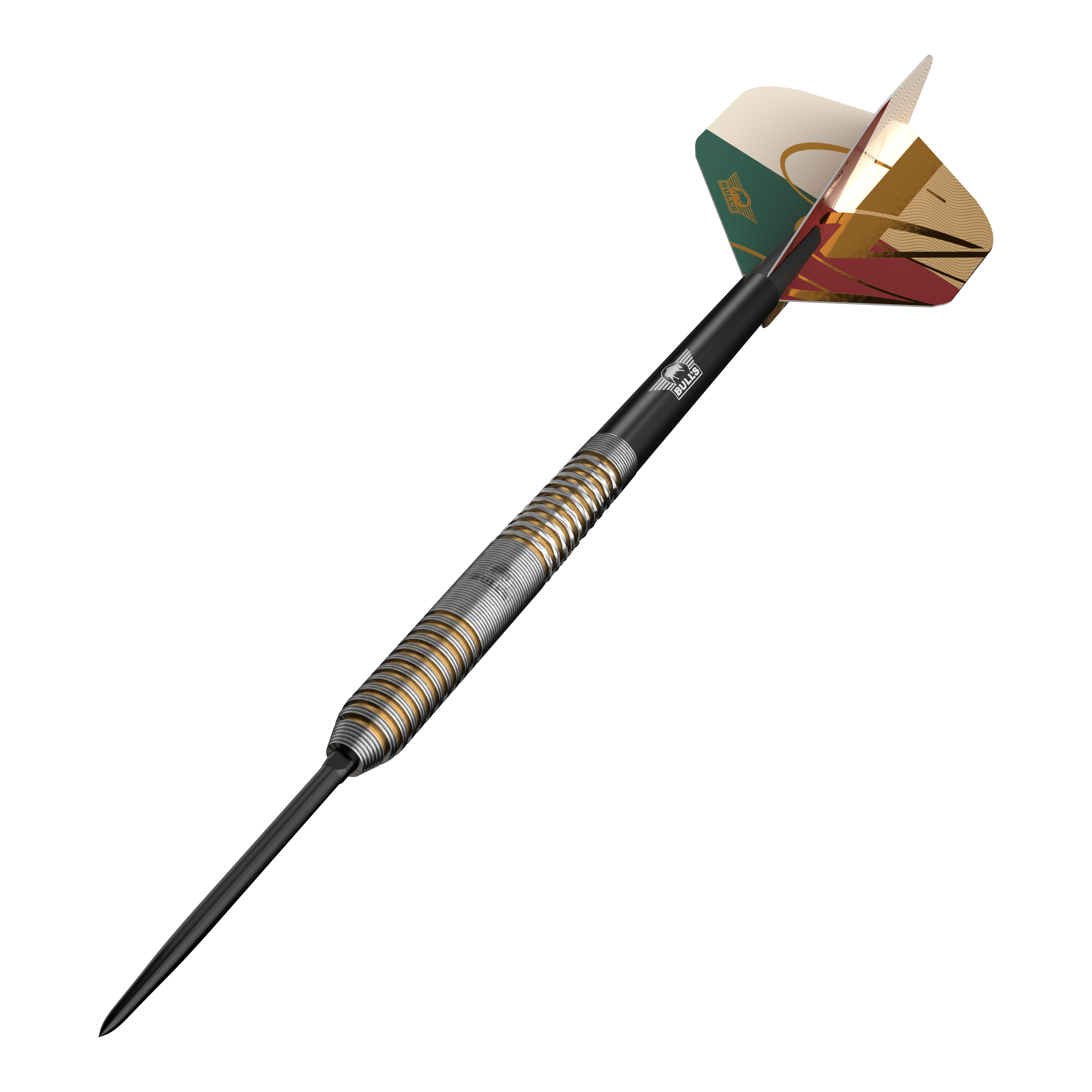 Die Abbildung zeigt Bulls NL Vintago Ghost Convertible Points Steeldarts. Diese Steeldarts verfügen über konvertierbare Spitzen für vielseitigen Einsatz.