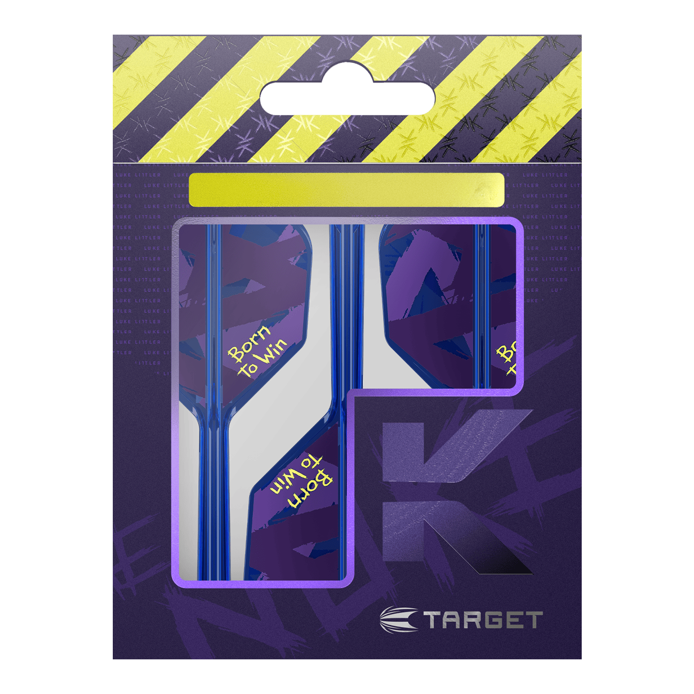 Target K-Flex Luke Littler Né pour gagner Champion du monde Vols n°6 Hier sehen Sie die Target K-Flex Luke Littler Born To Win World Champion No6 Flights. Es handelt sich um spezielle Dart-Flights für Profis.