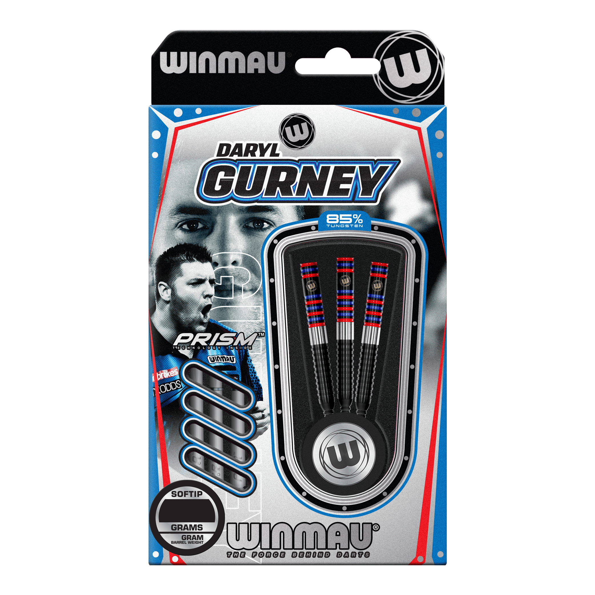 Fléchettes souples Winmau Daryl Gurney 85 Pro-Series - 20 g